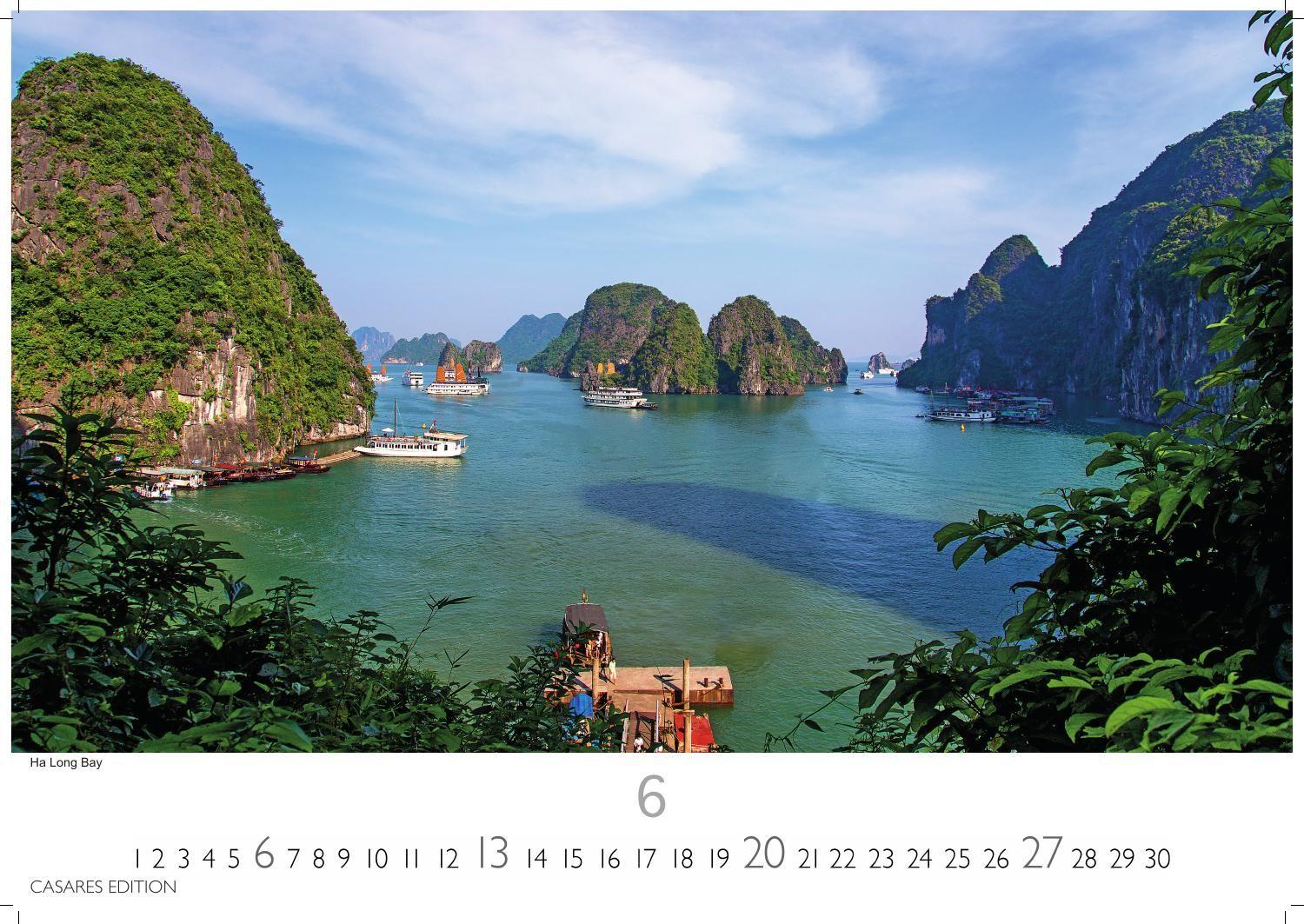 Beispielinhalt (Bild) Vietnam Kalender 2027 - Wandkalender | Fotokalender Asien 24x35cm - Fotos von Vietnams beeindruckenden Landschaften und traditionellem Leben,perfekt für Vietnam-Liebhaber
