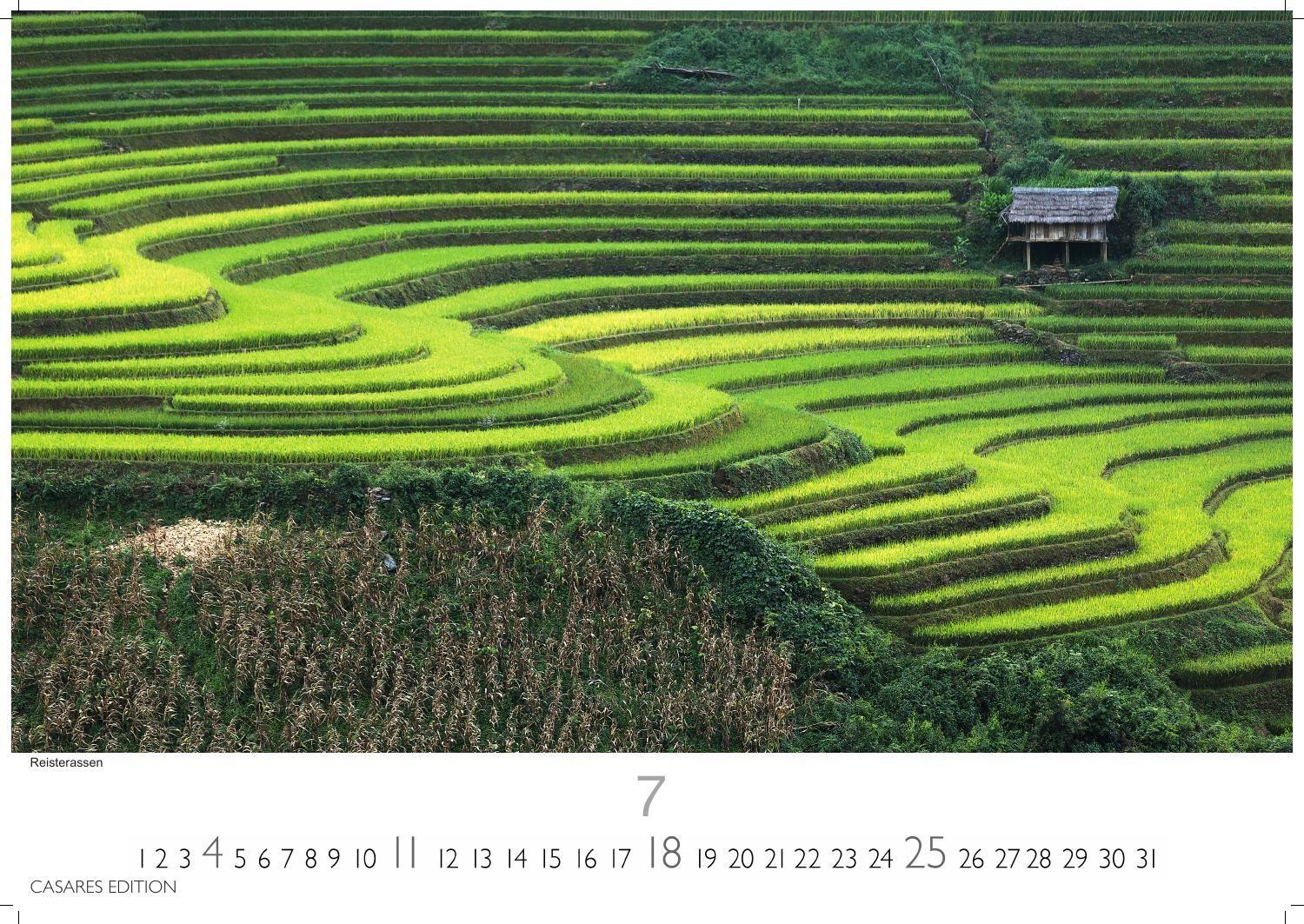Beispielinhalt (Bild) Vietnam Kalender 2027 - Wandkalender | Fotokalender Asien 24x35cm - Fotos von Vietnams beeindruckenden Landschaften und traditionellem Leben,perfekt für Vietnam-Liebhaber
