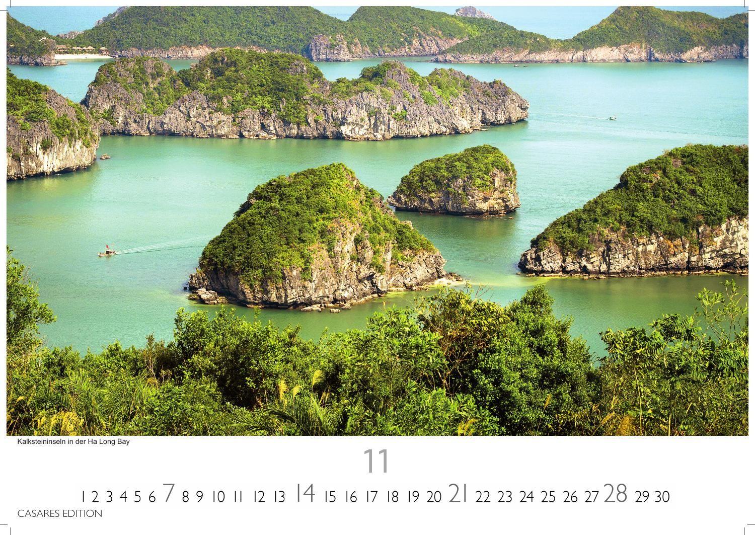 Beispielinhalt (Bild) Vietnam Kalender 2027 - Wandkalender | Fotokalender Asien 24x35cm - Fotos von Vietnams beeindruckenden Landschaften und traditionellem Leben,perfekt für Vietnam-Liebhaber