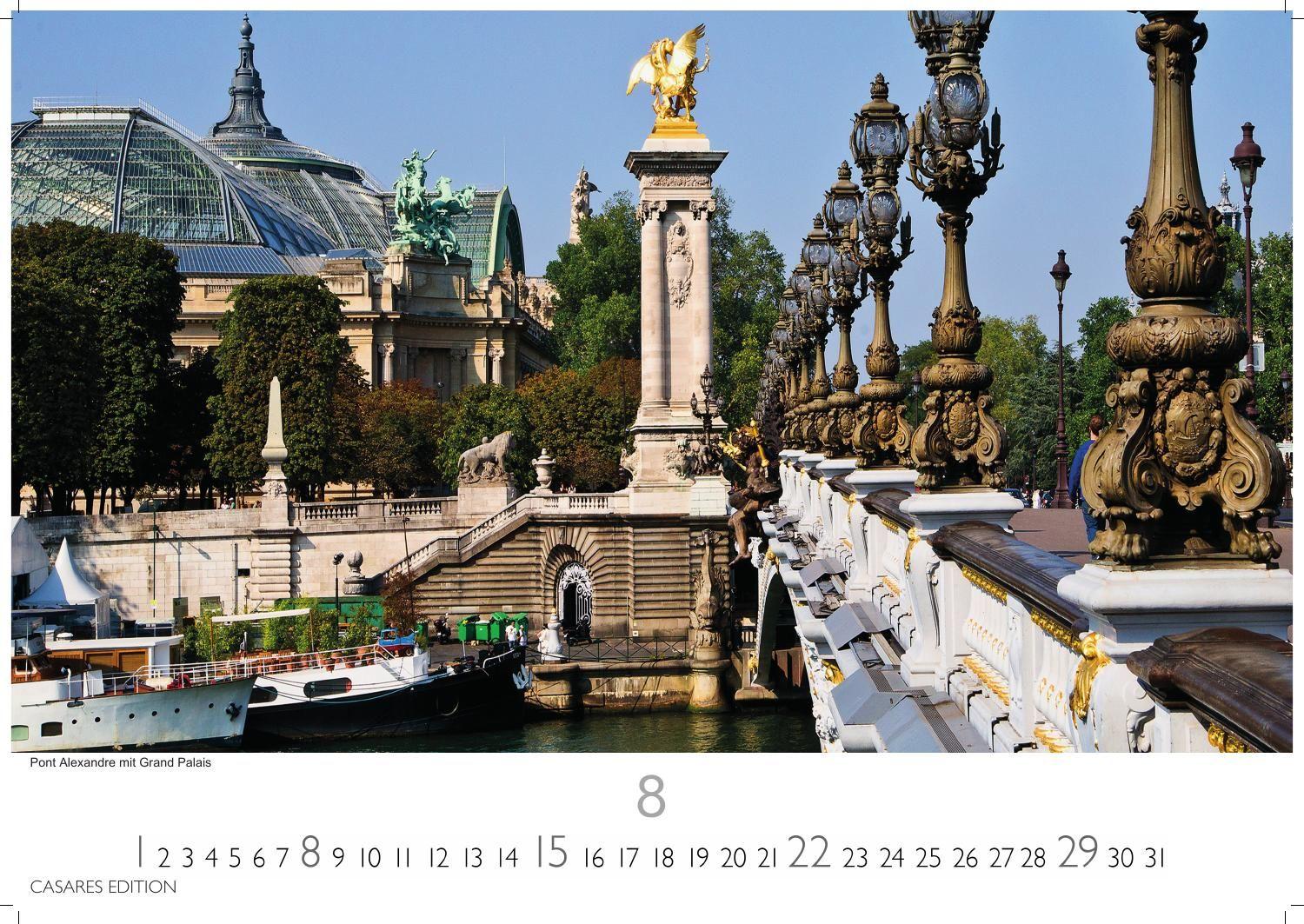 Beispielinhalt (Bild) Paris Kalender 2027 - Wandkalender | Fotokalender Frankreich 35x50cm Grosses Format - Entdecken Sie den faszinierenden Charme von Paris - mit beeindruckenden Fotos