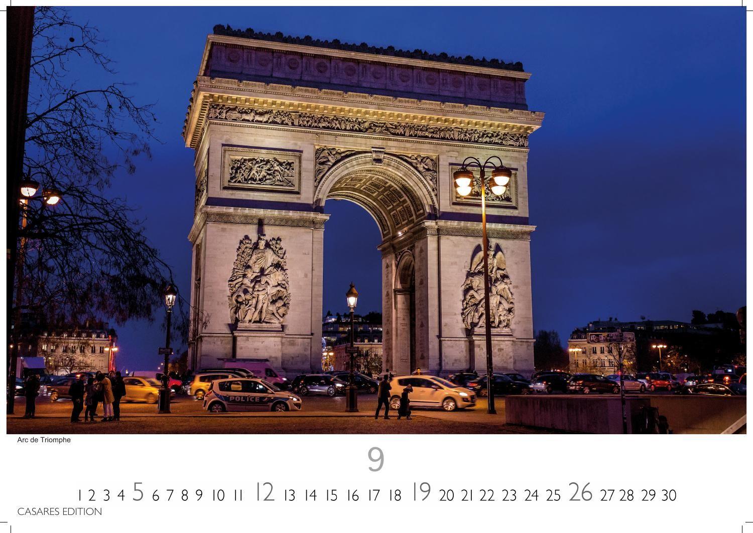 Beispielinhalt (Bild) Paris Kalender 2027 - Wandkalender | Fotokalender Frankreich 35x50cm Grosses Format - Entdecken Sie den faszinierenden Charme von Paris - mit beeindruckenden Fotos