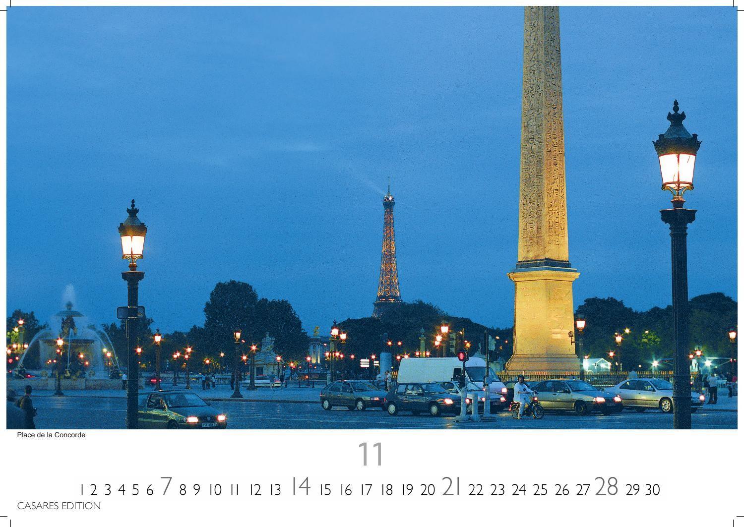 Beispielinhalt (Bild) Paris Kalender 2027 - Wandkalender | Fotokalender Frankreich 35x50cm Grosses Format - Entdecken Sie den faszinierenden Charme von Paris - mit beeindruckenden Fotos