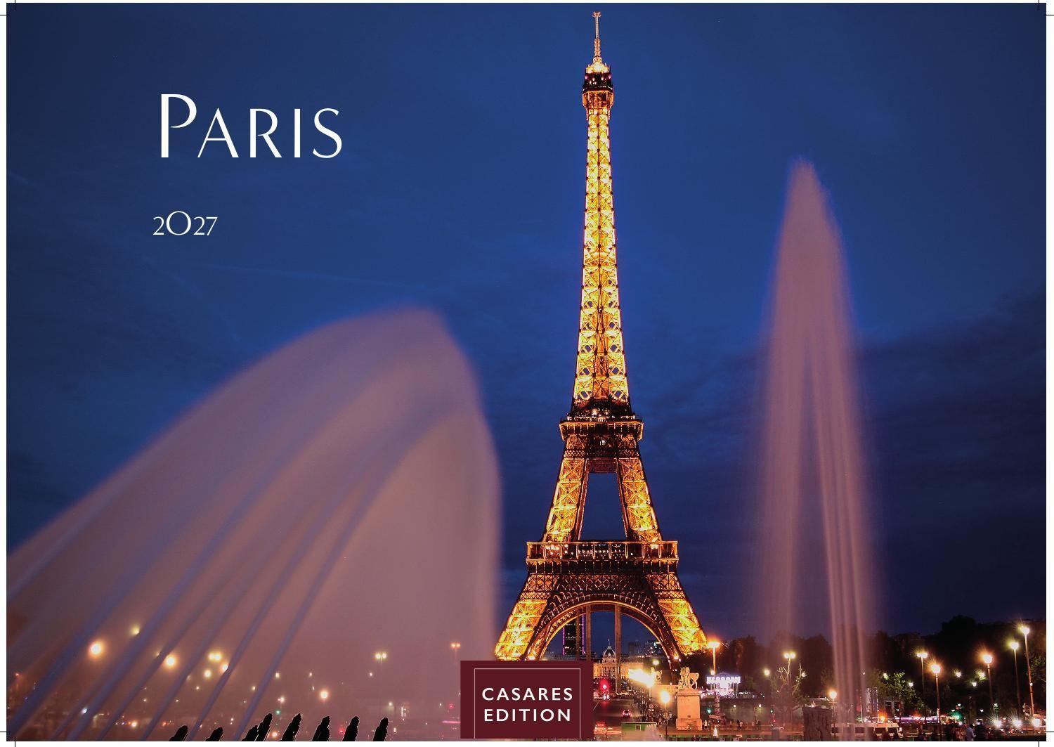 Vorderes Coverbild Paris Kalender 2027 - Wandkalender | Fotokalender Frankreich 35x50cm Grosses Format - Entdecken Sie den faszinierenden Charme von Paris - mit beeindruckenden Fotos