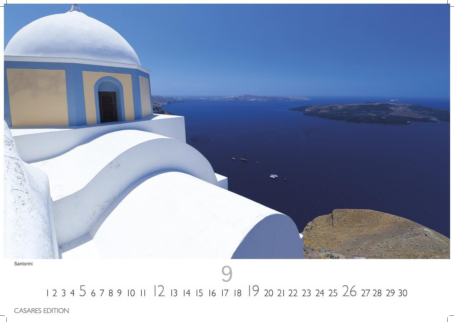Beispielinhalt (Bild) Griechenland Kalender 2027 - Wandkalender | Fotokalender Griechenland 24x35 cm - Traumhafte Aussichten Griechenlands - . mit beeindruckenden Fotos