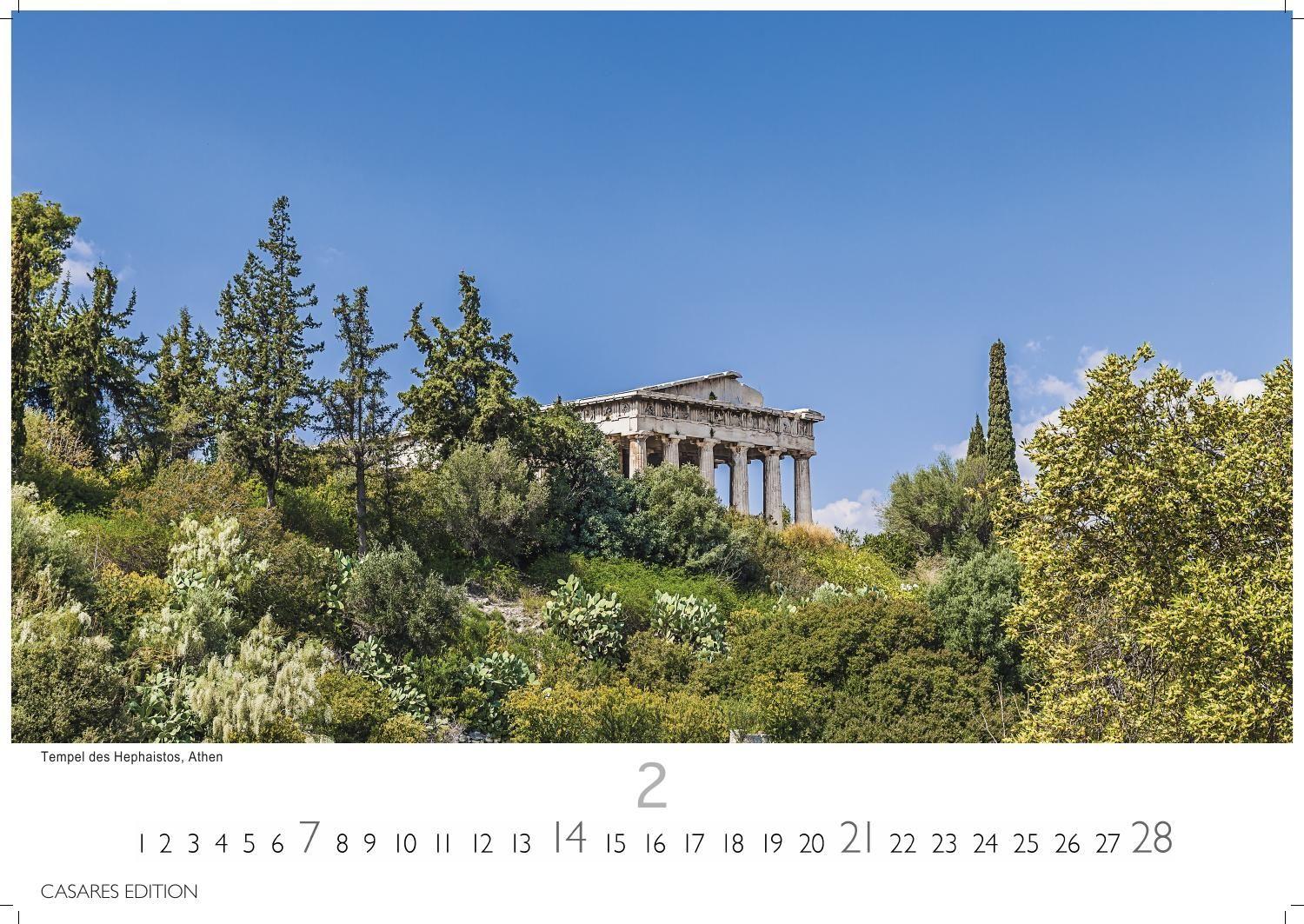 Beispielinhalt (Bild) Griechenland Kalender 2027 - Wandkalender | Fotokalender Griechenland 24x35 cm - Traumhafte Aussichten Griechenlands - . mit beeindruckenden Fotos