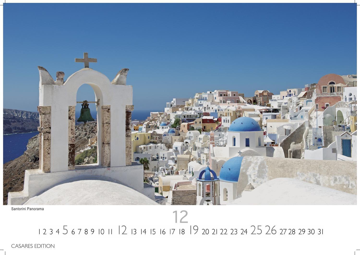 Beispielinhalt (Bild) Griechenland Kalender 2027 - Wandkalender | Fotokalender Griechenland 24x35 cm - Traumhafte Aussichten Griechenlands - . mit beeindruckenden Fotos