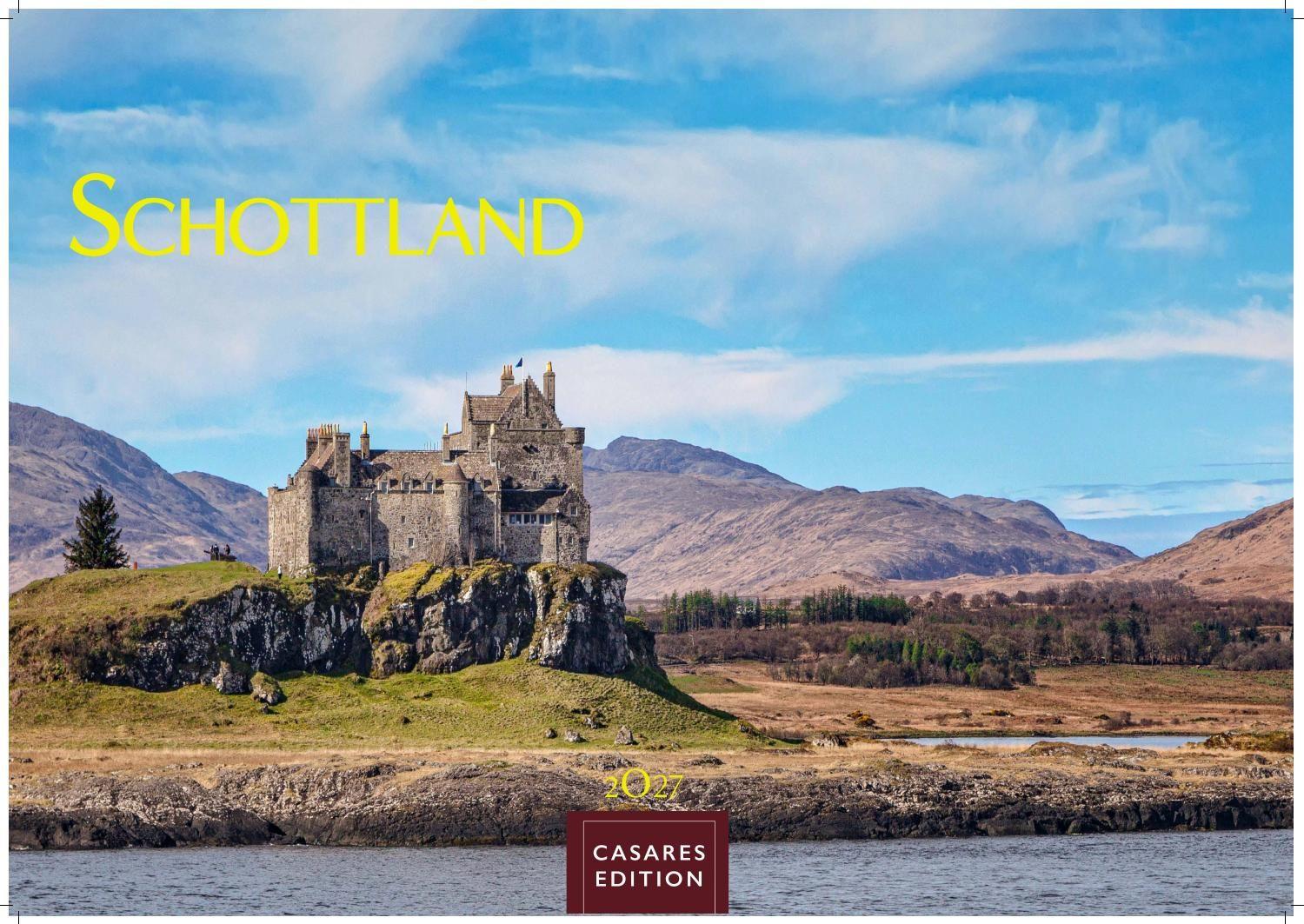 Vorderes Coverbild Schottland Kalender 2027 - Wandkalender | Fotokalender England 35x50cm Grosses Format - Faszinierende Bilder von schottischen Highlands, Lochs, Küsten und Nationalparks