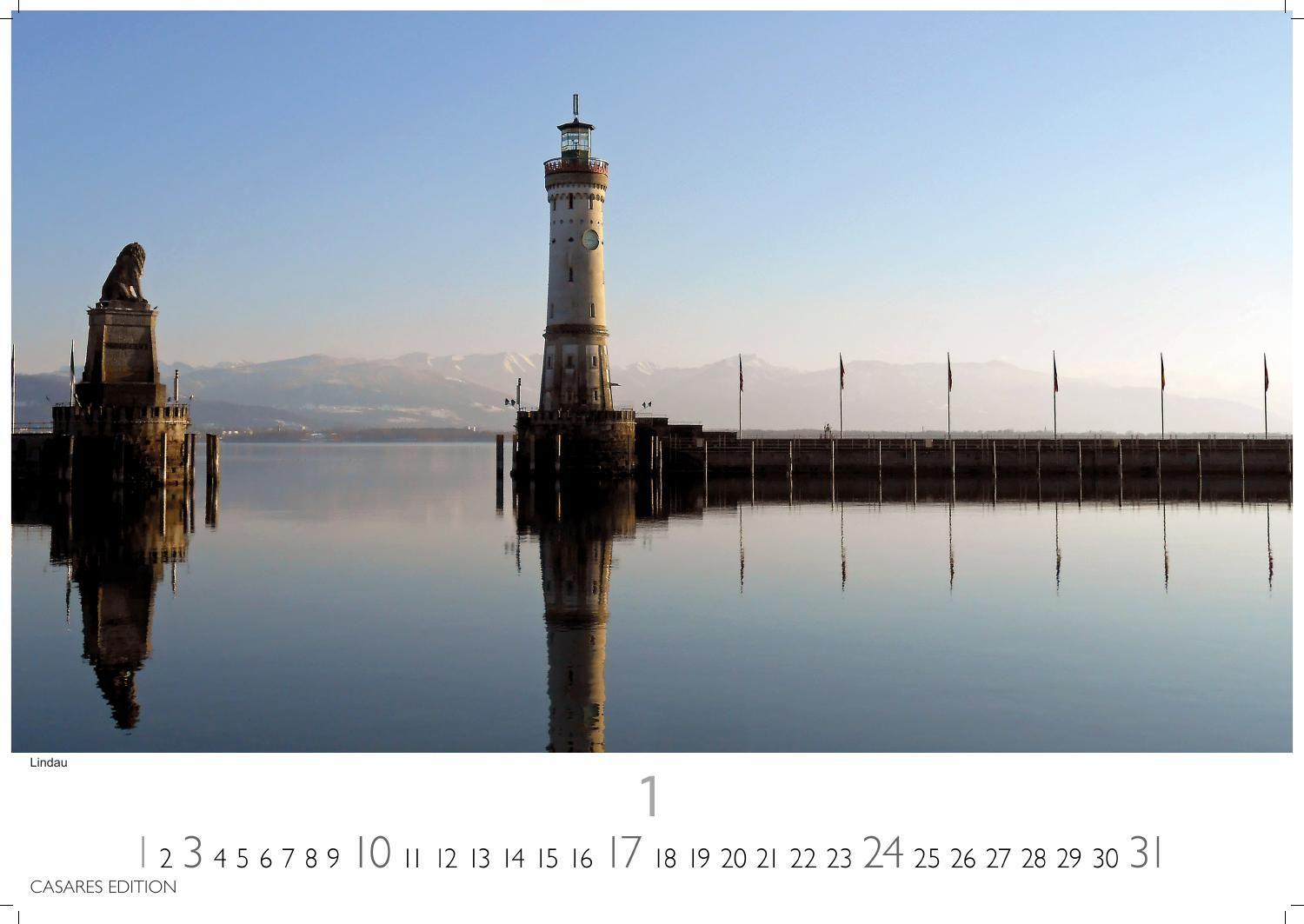 Beispielinhalt (Bild) Bodensee Kalender 2027 - Wandkalender | Fotokalender Deutschland 24x35cm Natur und Kultur rund um den Bodensee - 12 eindrucksvolle Bilder von Seeidylle, Alpenblick und Uferstimmung