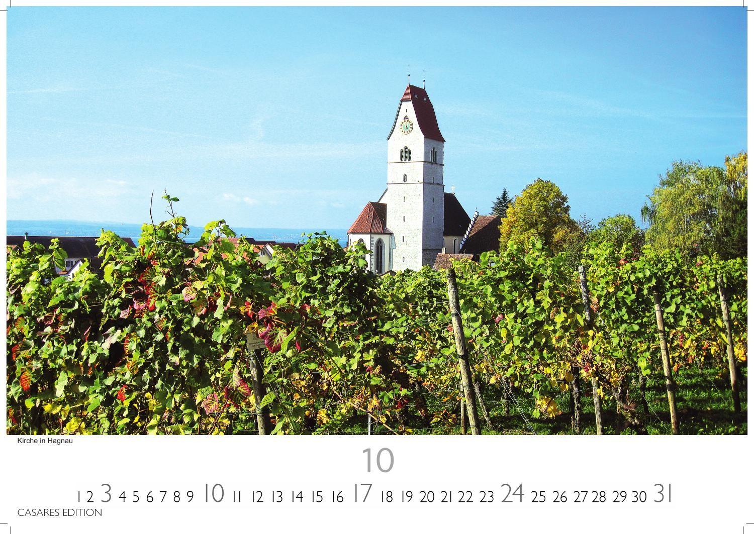 Beispielinhalt (Bild) Bodensee Kalender 2027 - Wandkalender | Fotokalender Deutschland 24x35cm Natur und Kultur rund um den Bodensee - 12 eindrucksvolle Bilder von Seeidylle, Alpenblick und Uferstimmung