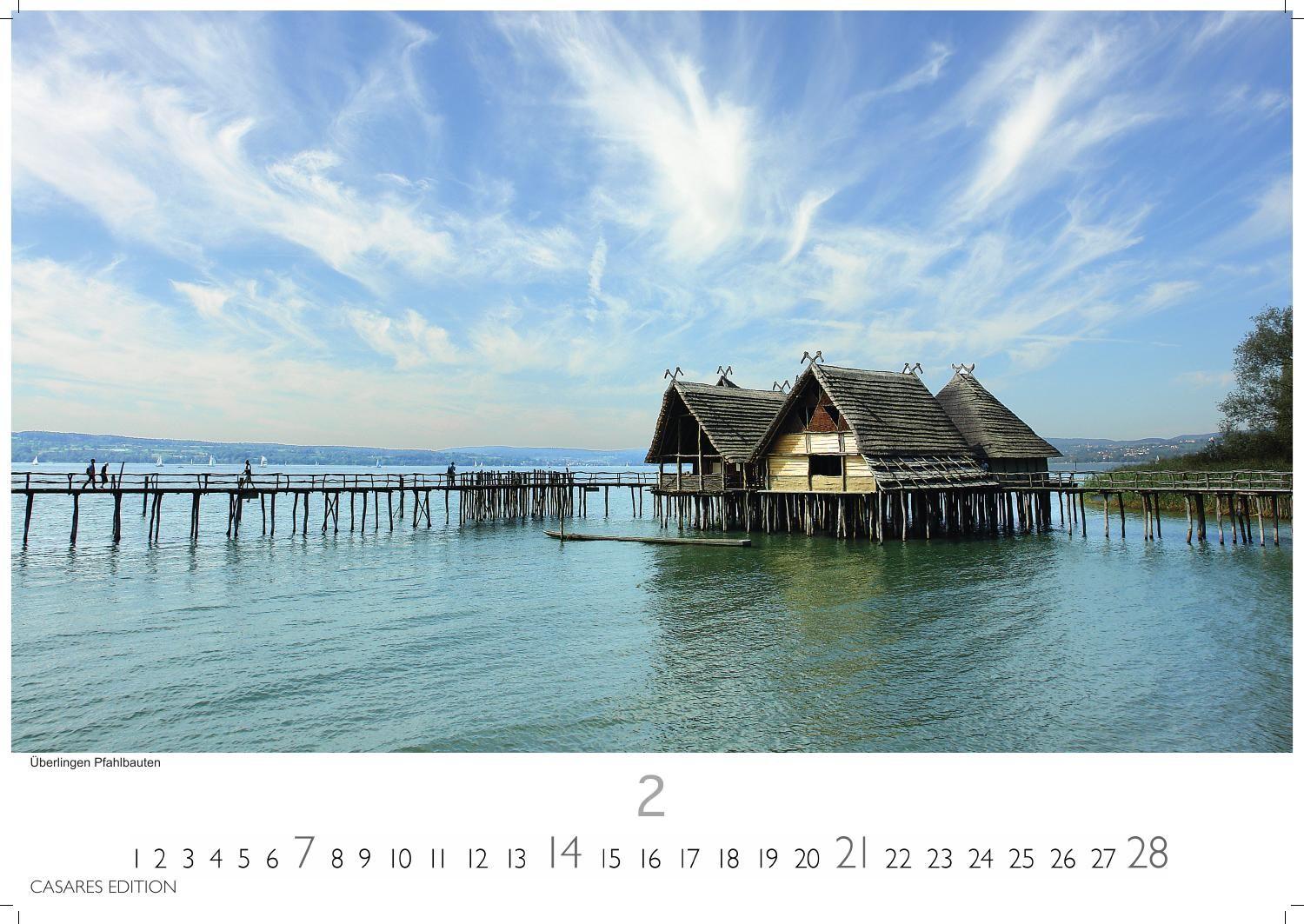 Beispielinhalt (Bild) Bodensee Kalender 2027 - Wandkalender | Fotokalender Deutschland 24x35cm Natur und Kultur rund um den Bodensee - 12 eindrucksvolle Bilder von Seeidylle, Alpenblick und Uferstimmung