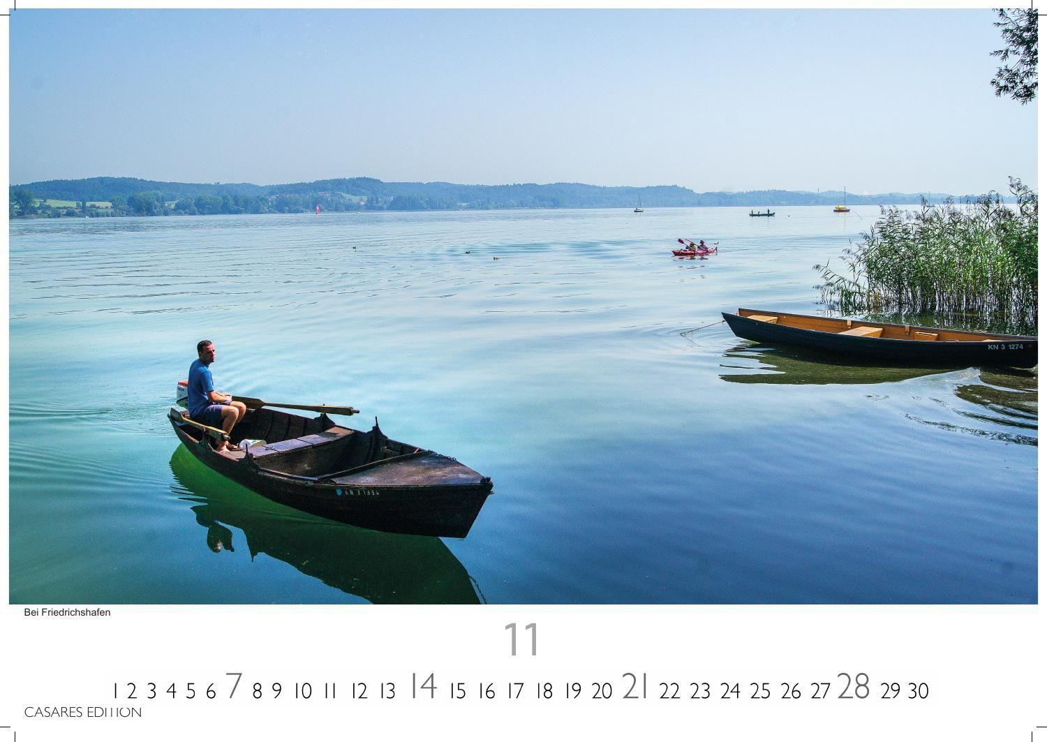 Beispielinhalt (Bild) Bodensee Kalender 2027 - Wandkalender | Fotokalender Deutschland 24x35cm Natur und Kultur rund um den Bodensee - 12 eindrucksvolle Bilder von Seeidylle, Alpenblick und Uferstimmung