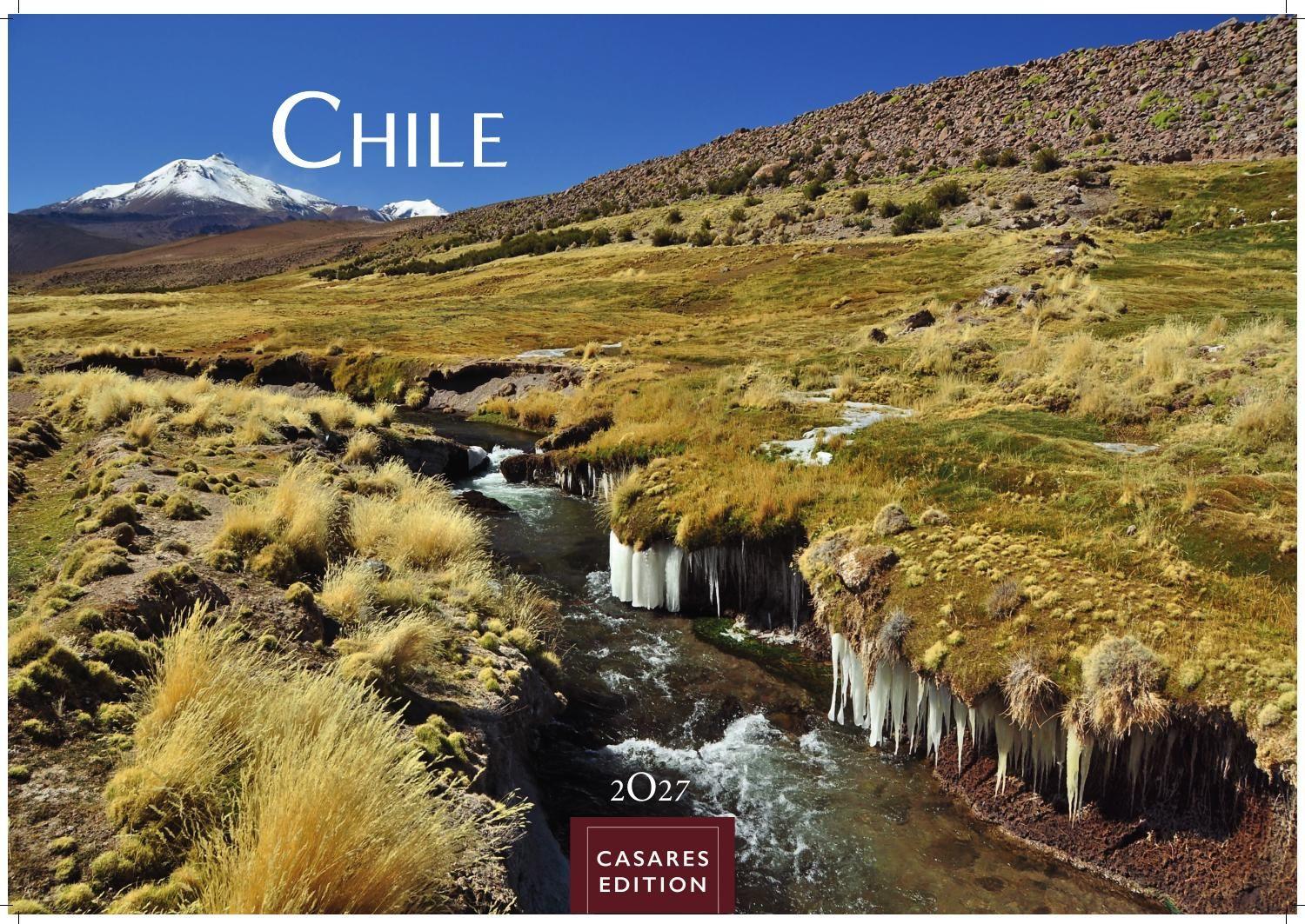 Vorderes Coverbild Chile Kalender 2027 - Wandkalender | Fotokalender Südamerika 24x35cm - Spektakuläre Landschaften von Atacama bis Patagonien, perfekt als Geschenk & Wanddeko
