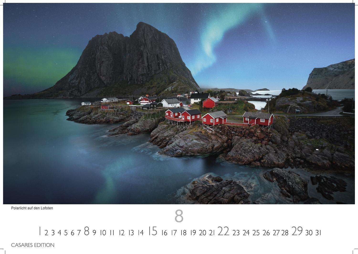 Beispielinhalt (Bild) Norwegen Kalender 2027 - Wandkalender | Fotokalender Nordeuropa 24x35cm - Mit 12 atemberaubenden Norwegen-Fotografien, die die Schönheit der norwegischen Natur festhalten