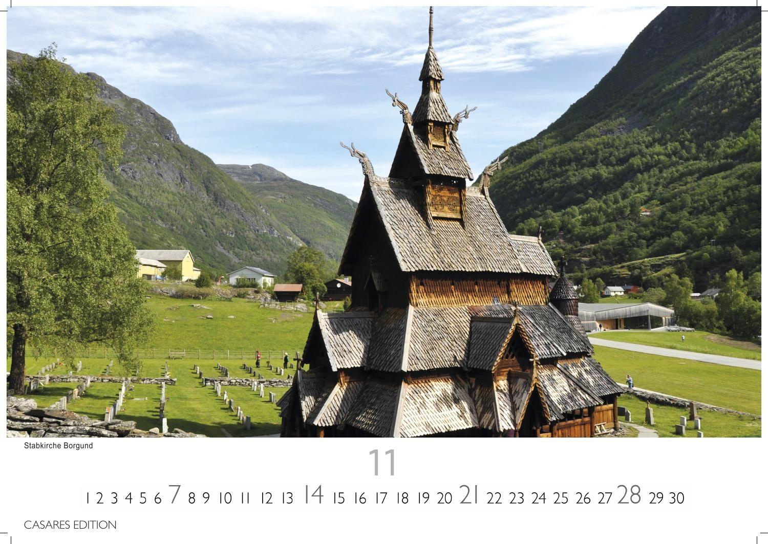 Beispielinhalt (Bild) Norwegen Kalender 2027 - Wandkalender | Fotokalender Nordeuropa 24x35cm - Mit 12 atemberaubenden Norwegen-Fotografien, die die Schönheit der norwegischen Natur festhalten