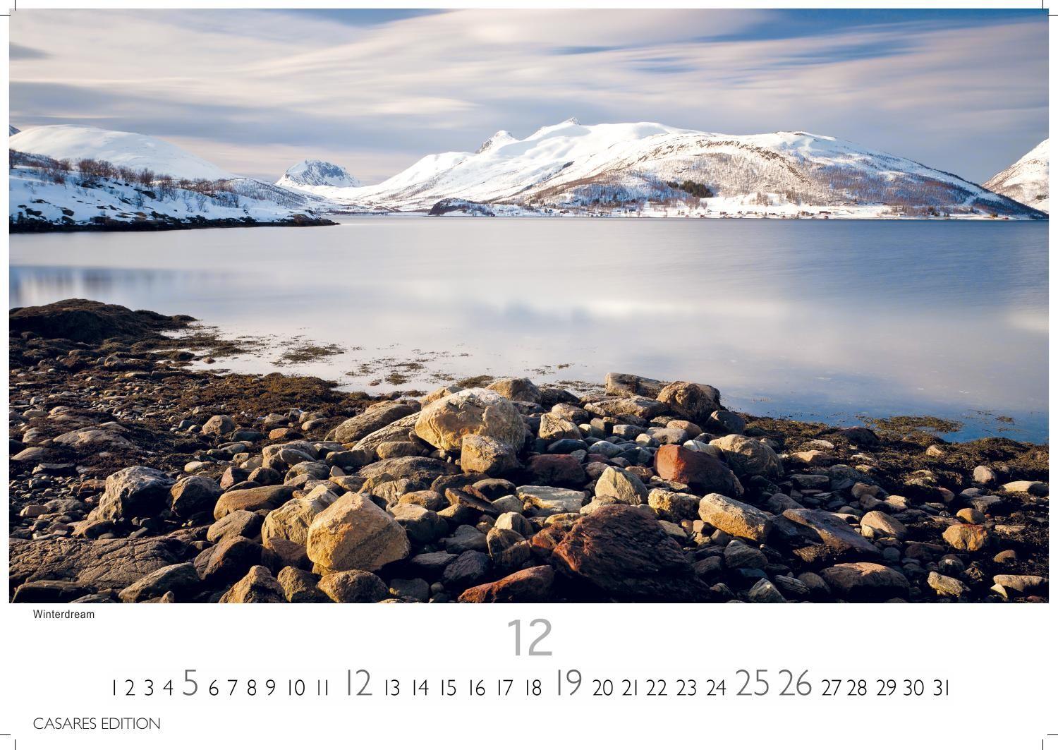 Beispielinhalt (Bild) Norwegen Kalender 2027 - Wandkalender | Fotokalender Nordeuropa 24x35cm - Mit 12 atemberaubenden Norwegen-Fotografien, die die Schönheit der norwegischen Natur festhalten