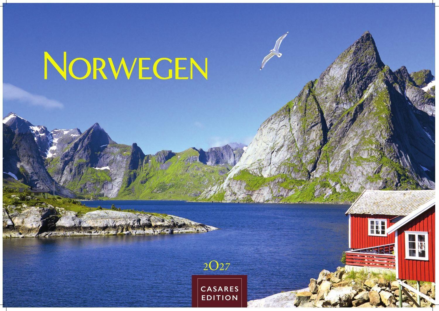 Vorderes Coverbild Norwegen Kalender 2027 - Wandkalender | Fotokalender Nordeuropa 24x35cm - Mit 12 atemberaubenden Norwegen-Fotografien, die die Schönheit der norwegischen Natur festhalten