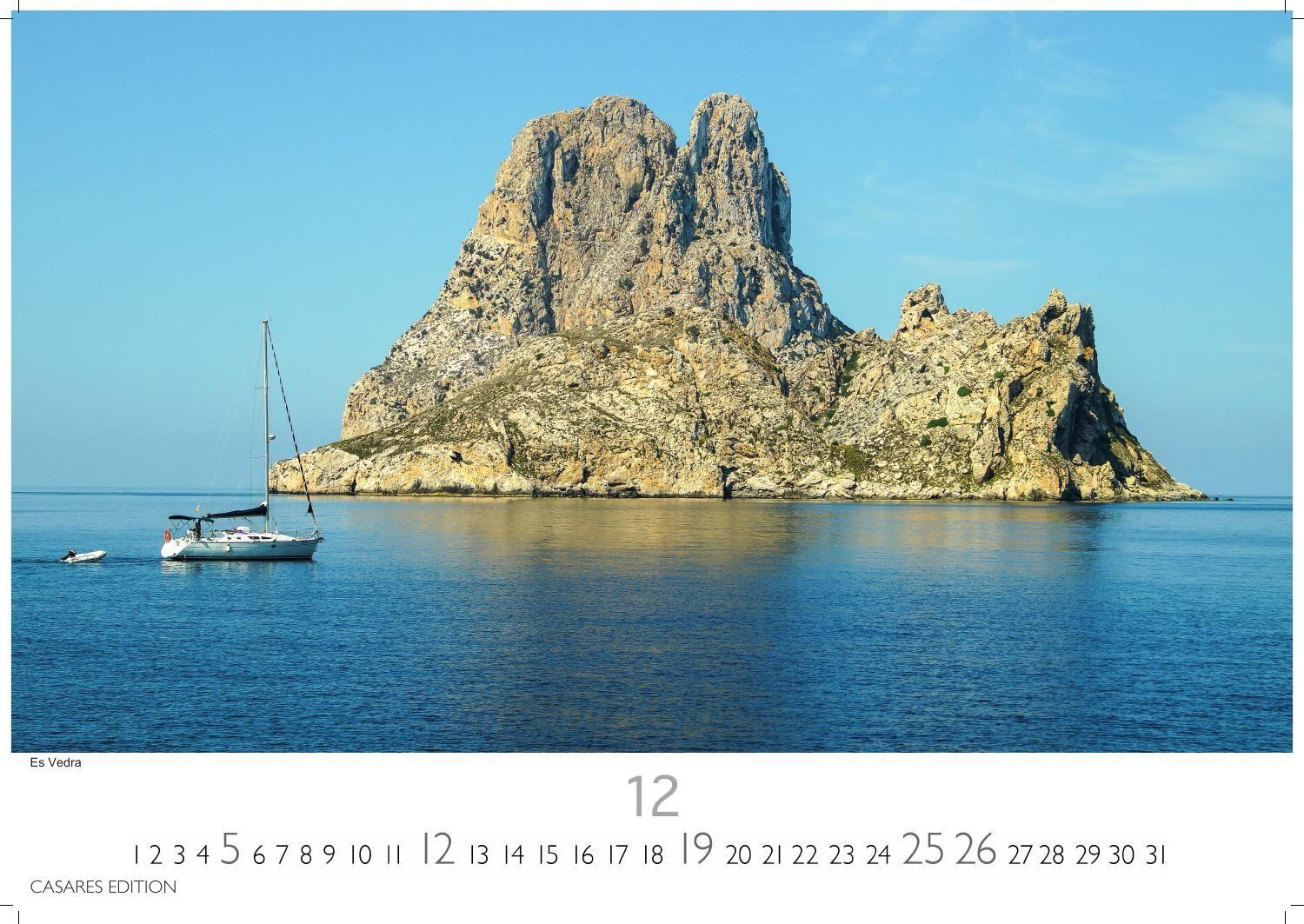 Beispielinhalt (Bild) Ibiza/Formentera Kalender 2027 - Wandkalender | Fotokalender Spanien 35x50cm -- . mit 12 beeindruckenden Motiven der Inseln.