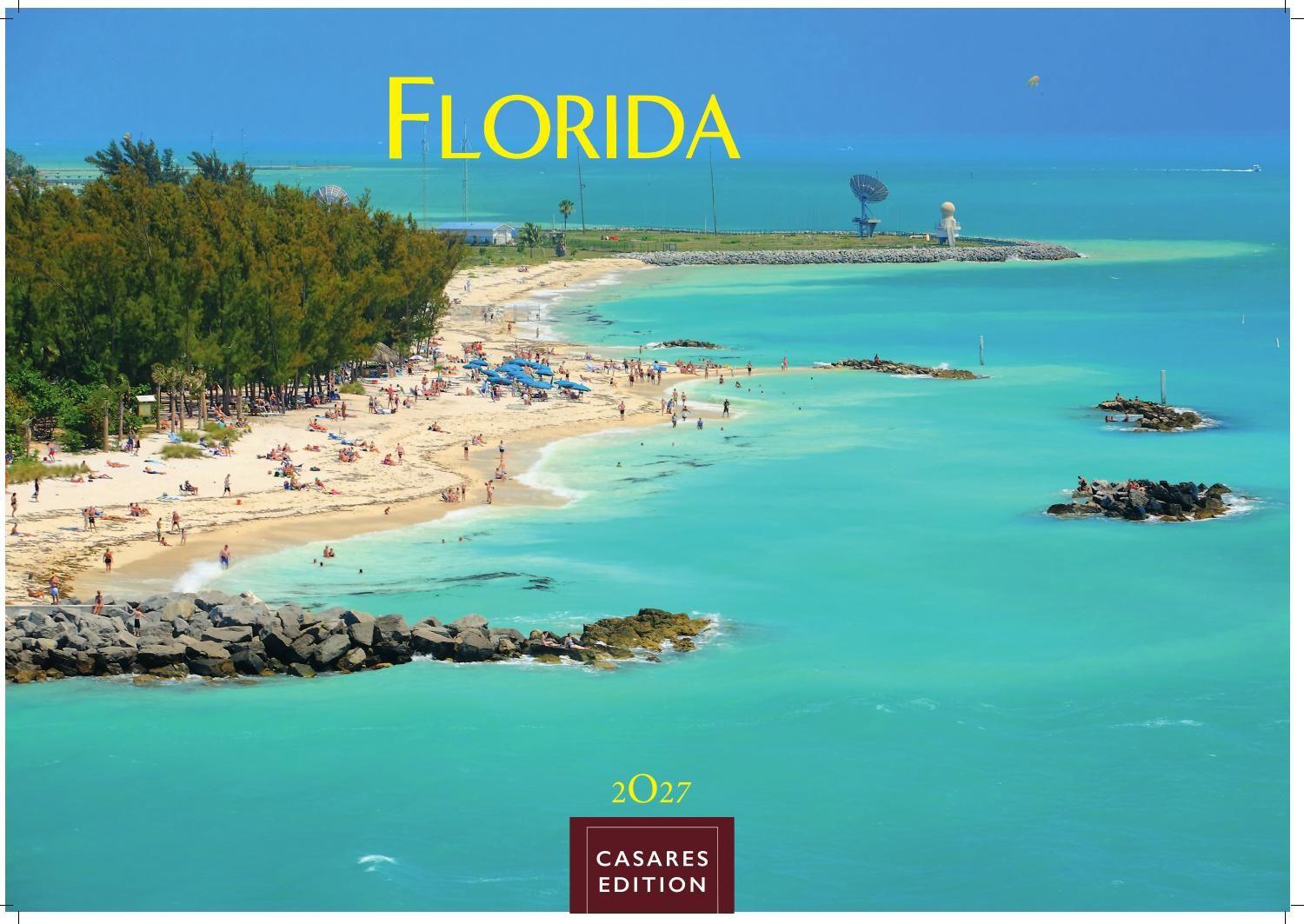 Vorderes Coverbild Florida Kalender 2027 - Wandkalender | Fotokalender Nordamerika 35x50cm Traumhafte Landschaften & Küstenstädte voller Lebensfreude, perfekt als Geschenkidee