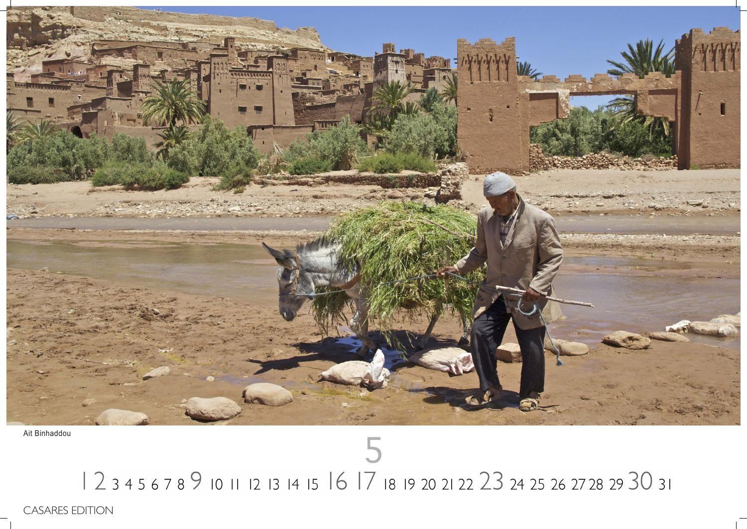 Beispielinhalt (Bild) Marokko Kalender 2027 - Wandkalender | Fotokalender Afrika 35x50 cm - Hochwertiger . für das Jahr 2027 - mit beeindruckenden Bildern aus Marokko.