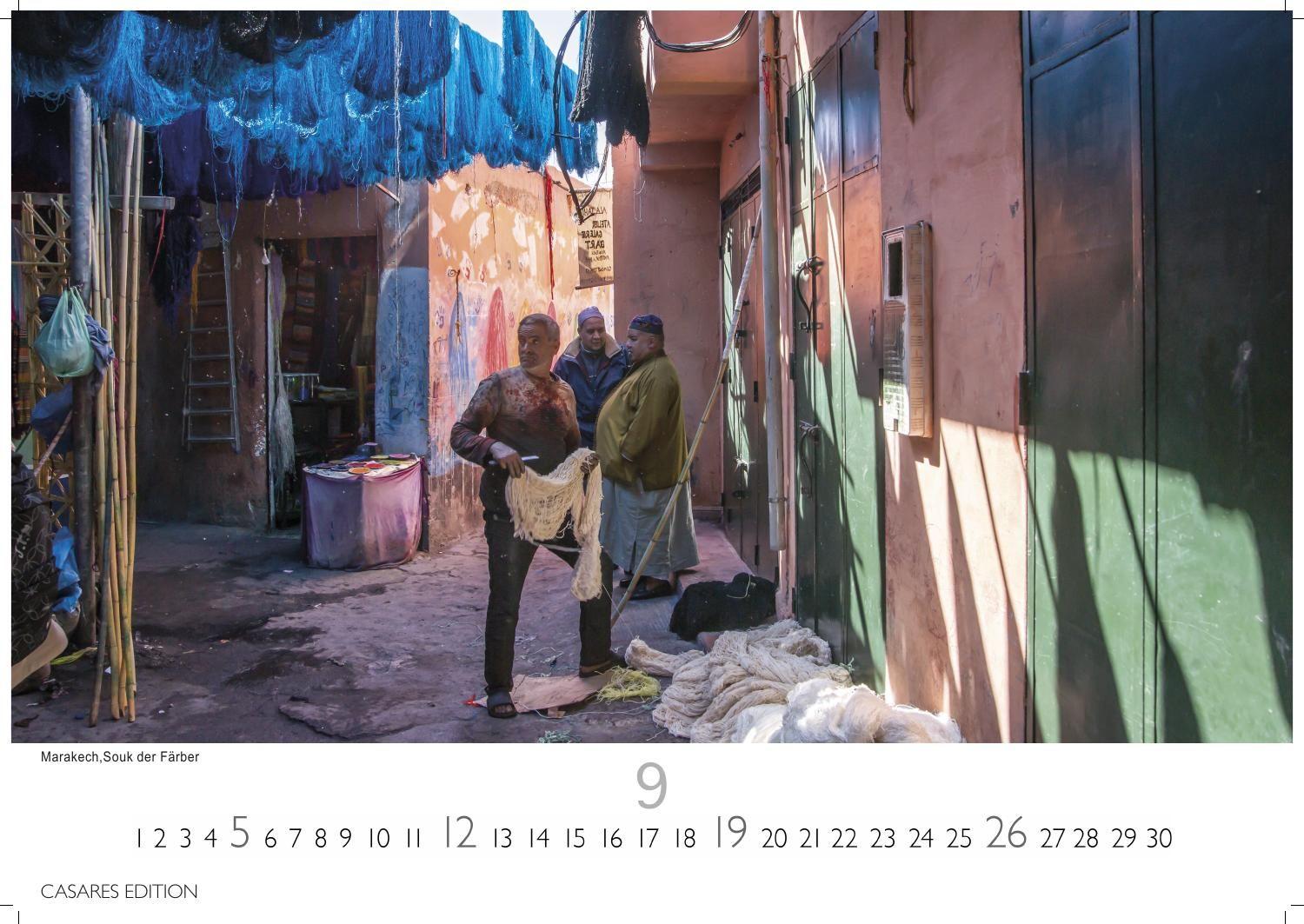 Beispielinhalt (Bild) Marokko Kalender 2027 - Wandkalender | Fotokalender Afrika 35x50 cm - Hochwertiger . für das Jahr 2027 - mit beeindruckenden Bildern aus Marokko.