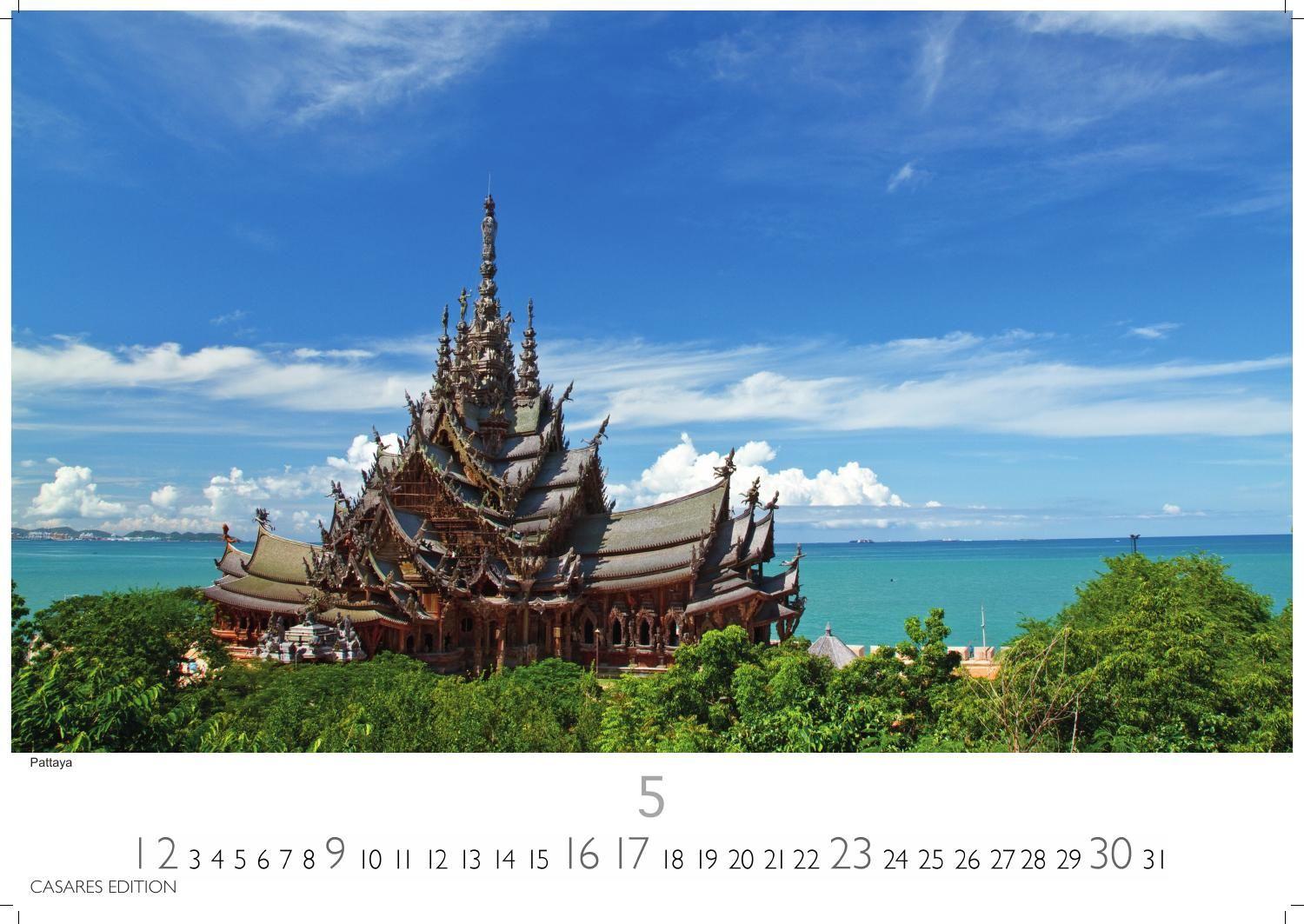 Beispielinhalt (Bild) Thailand Kalender 2027 - Wandkalender | Fotokalender 24x35cm - Hochwertiger für 2027 - von der beeindruckenden Schönheit des Landes, Perfekt für Thailand-Liebhaber