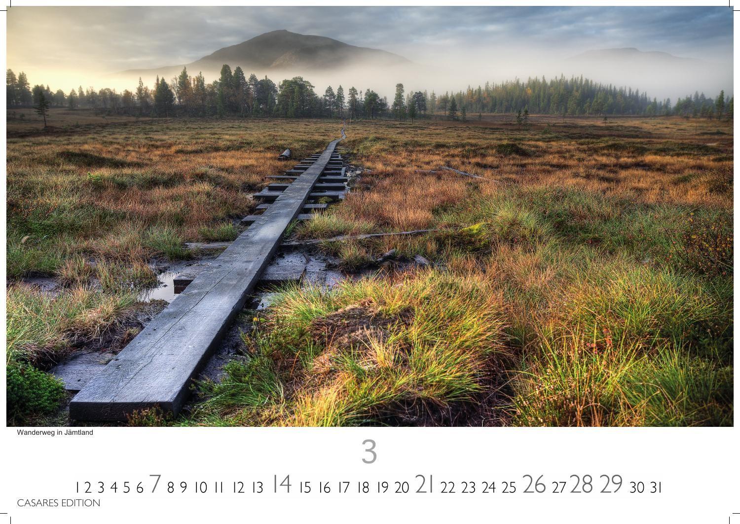 Beispielinhalt (Bild) Schweden Kalender 2027 - Wandkalender | Fotokalender Nordeuropa 35x50cm Grosses Format - Naturerlebnisse & Landschaften des Nordens - Hochwertiger . mit beeindruckenden Fotos