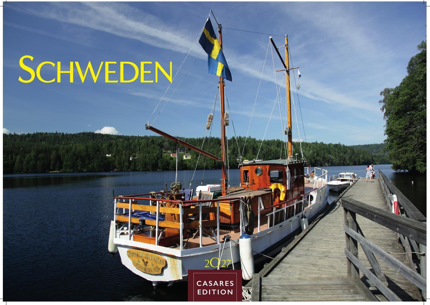 Vorderes Coverbild Schweden Kalender 2027 - Wandkalender | Fotokalender Nordeuropa 35x50cm Grosses Format - Naturerlebnisse & Landschaften des Nordens - Hochwertiger . mit beeindruckenden Fotos