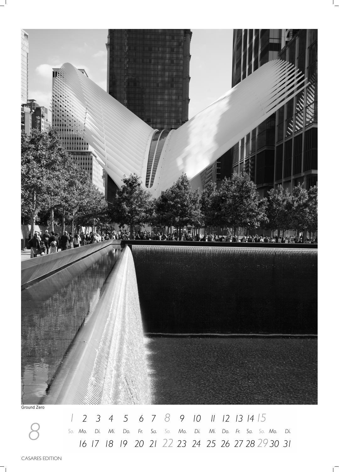 Beispielinhalt (Bild) New York schwarz-weiss Kalender 2027 - Wandkalender | Fotokalender Nordamerika 59x42cm Grosses Format - Eleganter Schwarz-Weiß-Print mit beeindruckenden New York City Motiven