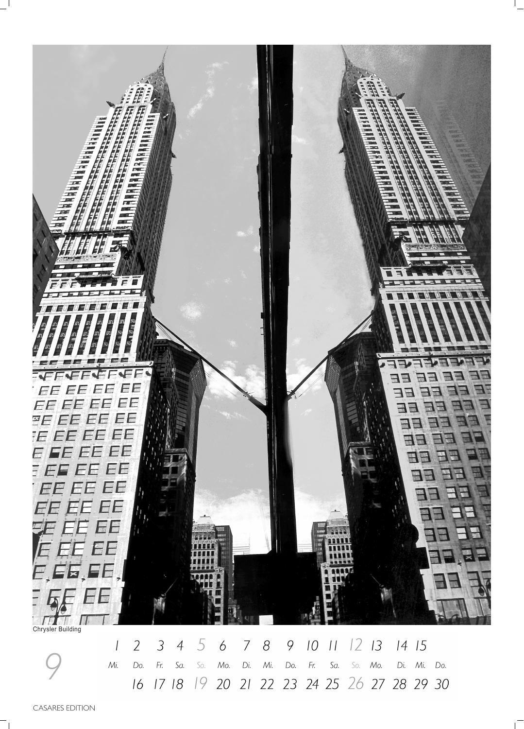 Beispielinhalt (Bild) New York schwarz-weiss Kalender 2027 - Wandkalender | Fotokalender Nordamerika 59x42cm Grosses Format - Eleganter Schwarz-Weiß-Print mit beeindruckenden New York City Motiven