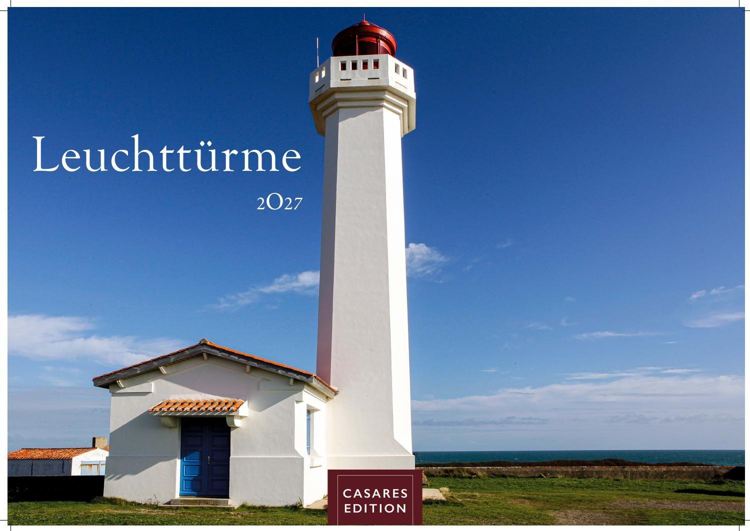 Vorderes Coverbild Leuchttürme Kalender 2027 - Wandkalender | Fotokalender Naturkalender Großformat 35x50cm - mit beeindruckenden Fotografien von Leuchttürmen weltweit.