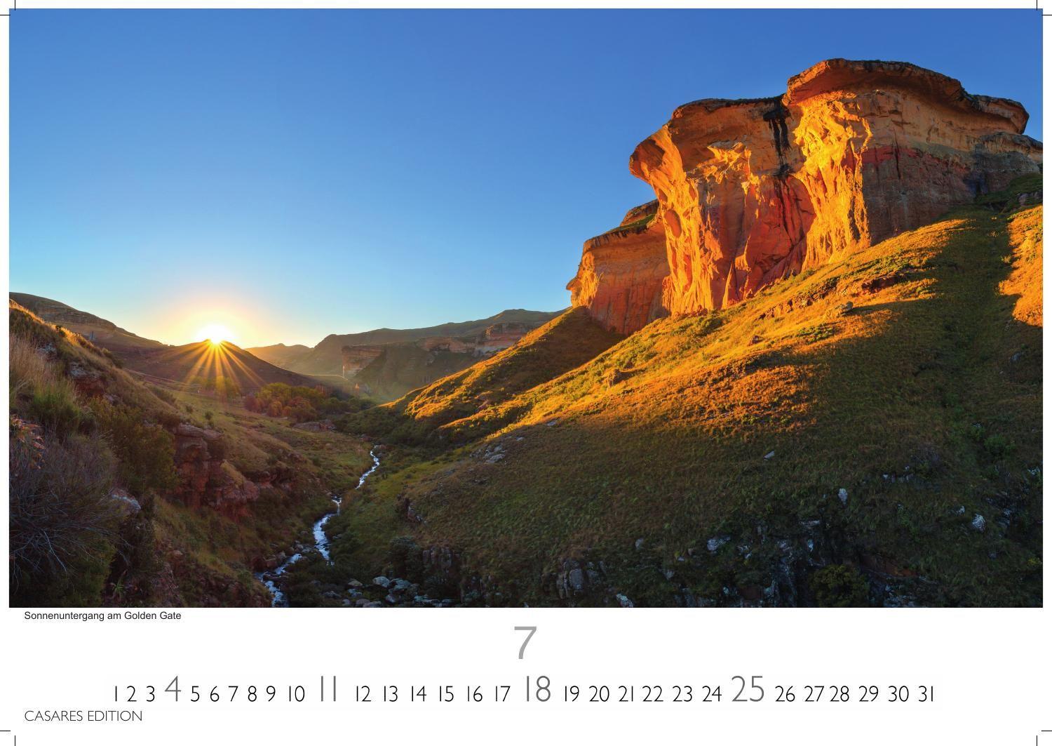 Beispielinhalt (Bild) Südafrika Kalender 2027 - Wandkalender | Fotokalender Afrika 24x35 cm - . mit atemberaubenden Natur- und Tierkalenderaufnahmen.