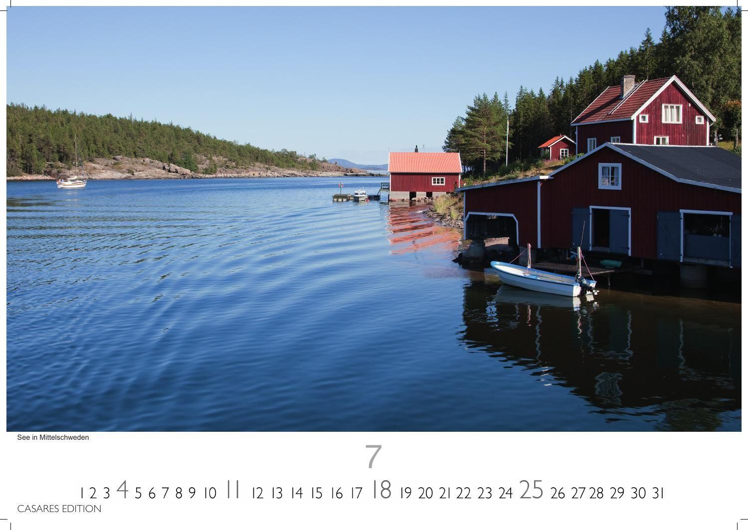 Beispielinhalt (Bild) Schweden Kalender 2027 - Wandkalender | Fotokalender Nordeuropa 24x35cm - Naturerlebnisse & Landschaften des Nordens - Hochwertiger . mit beeindruckenden Fotos