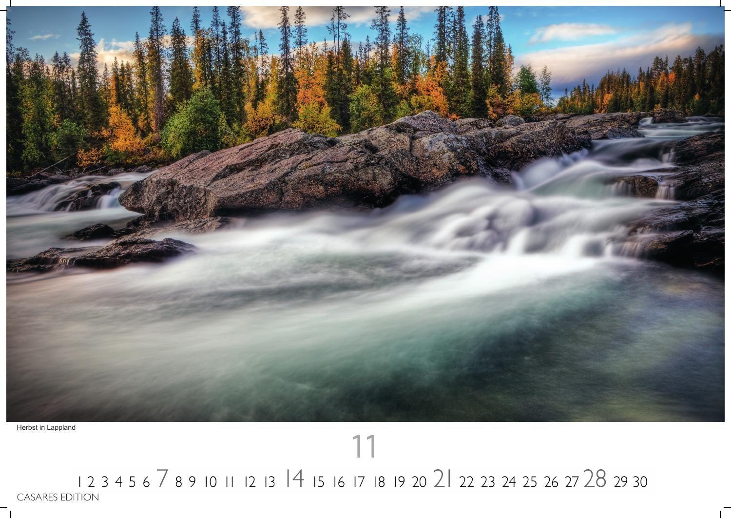 Beispielinhalt (Bild) Schweden Kalender 2027 - Wandkalender | Fotokalender Nordeuropa 24x35cm - Naturerlebnisse & Landschaften des Nordens - Hochwertiger . mit beeindruckenden Fotos