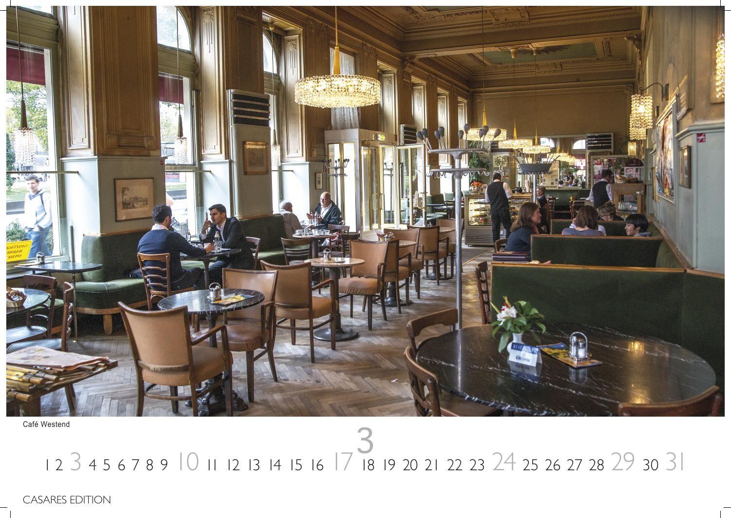 Beispielinhalt (Bild) Wiener Caféhaus Kultur Kalender 2027 - Wandkalender | Fotokalender| Österreich Kalender | Alpenländer 24x35cm | Historische & Kulturelle Kaffeehaus Motive | . & Geschenkidee