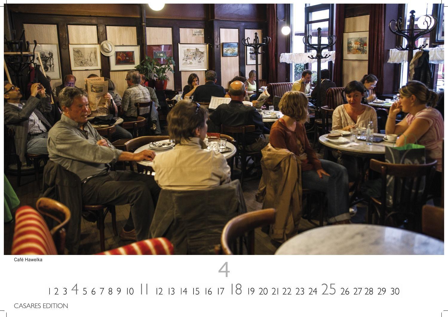 Beispielinhalt (Bild) Wiener Caféhaus Kultur Kalender 2027 - Wandkalender | Fotokalender| Österreich Kalender | Alpenländer 24x35cm | Historische & Kulturelle Kaffeehaus Motive | . & Geschenkidee