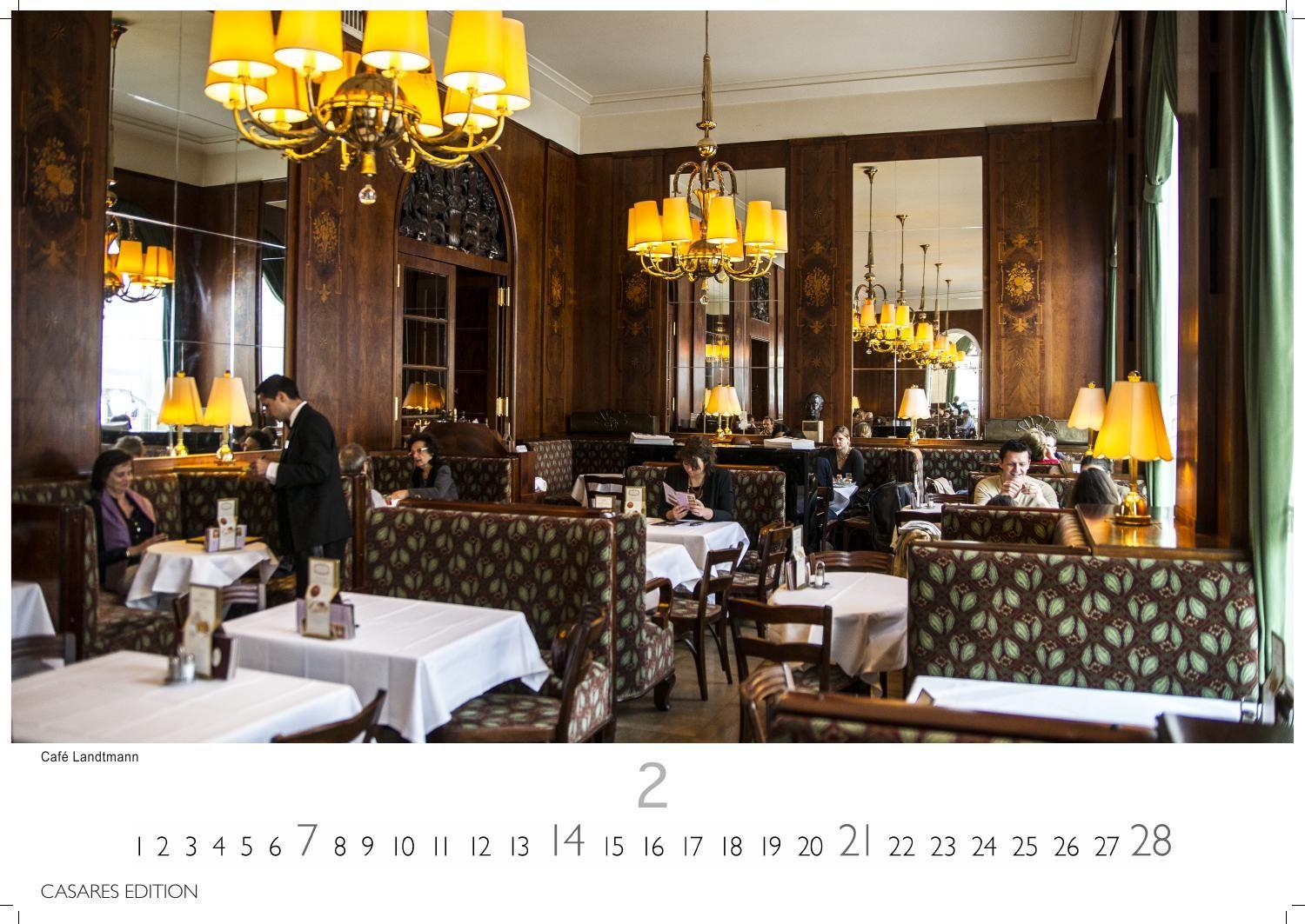 Beispielinhalt (Bild) Wiener Caféhaus Kultur Kalender 2027 - Wandkalender | Fotokalender| Österreich Kalender | Alpenländer 24x35cm | Historische & Kulturelle Kaffeehaus Motive | . & Geschenkidee