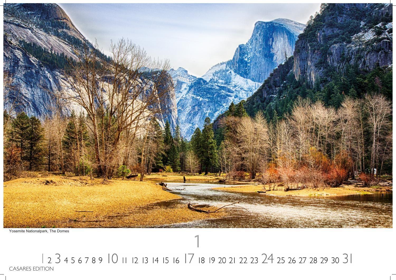 Beispielinhalt (Bild) Kalifornien Kalender 2027 - Wandkalender | Fotokalender Nordamerika 24x35cm - Sonnenstaat pur: Strände, Städte & Naturwunder als stimmungsvolle Wanddeko erleben