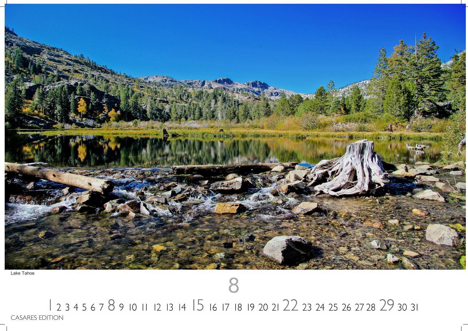 Beispielinhalt (Bild) Kalifornien Kalender 2027 - Wandkalender | Fotokalender Nordamerika 24x35cm - Sonnenstaat pur: Strände, Städte & Naturwunder als stimmungsvolle Wanddeko erleben
