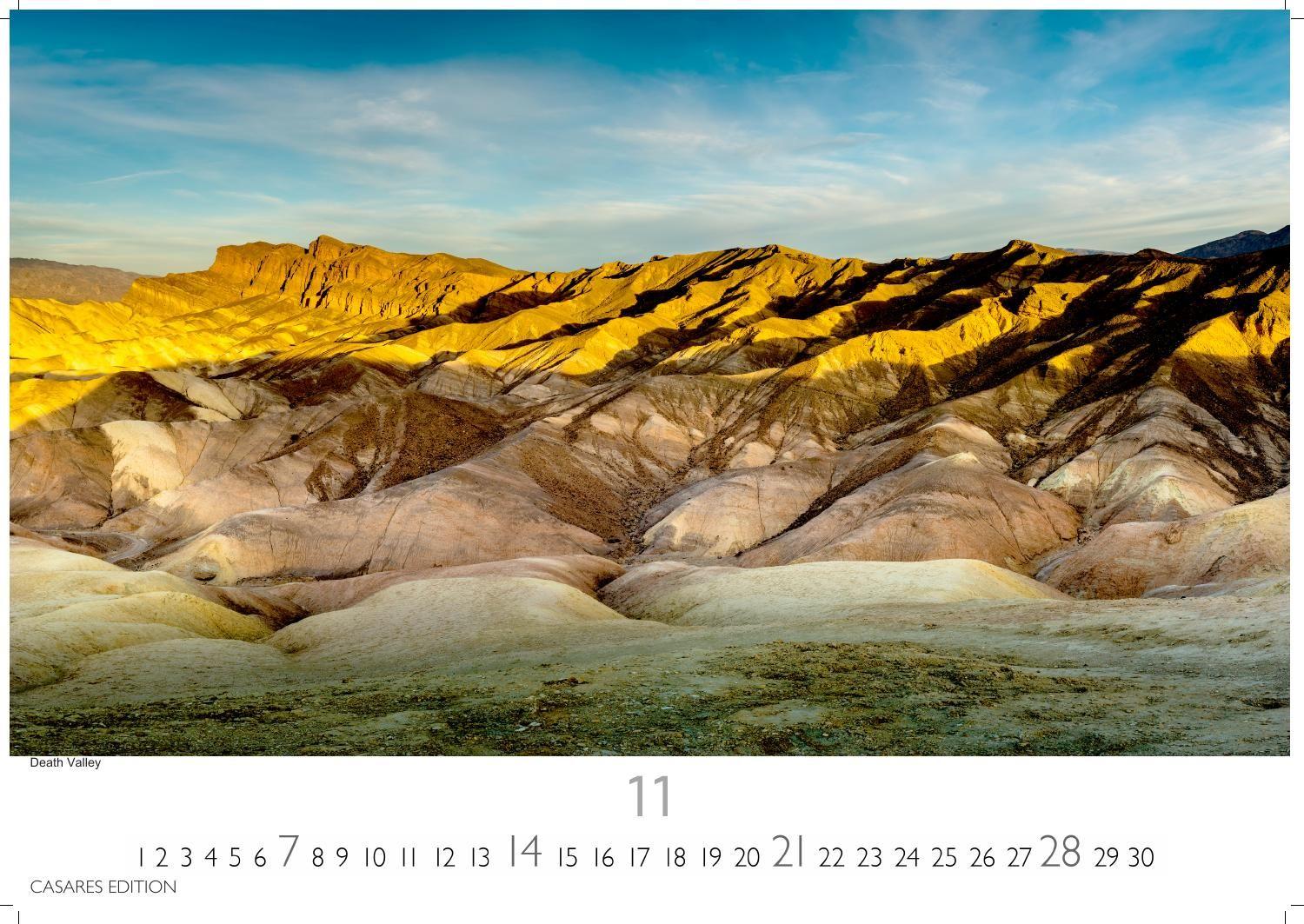 Beispielinhalt (Bild) Kalifornien Kalender 2027 - Wandkalender | Fotokalender Nordamerika 24x35cm - Sonnenstaat pur: Strände, Städte & Naturwunder als stimmungsvolle Wanddeko erleben