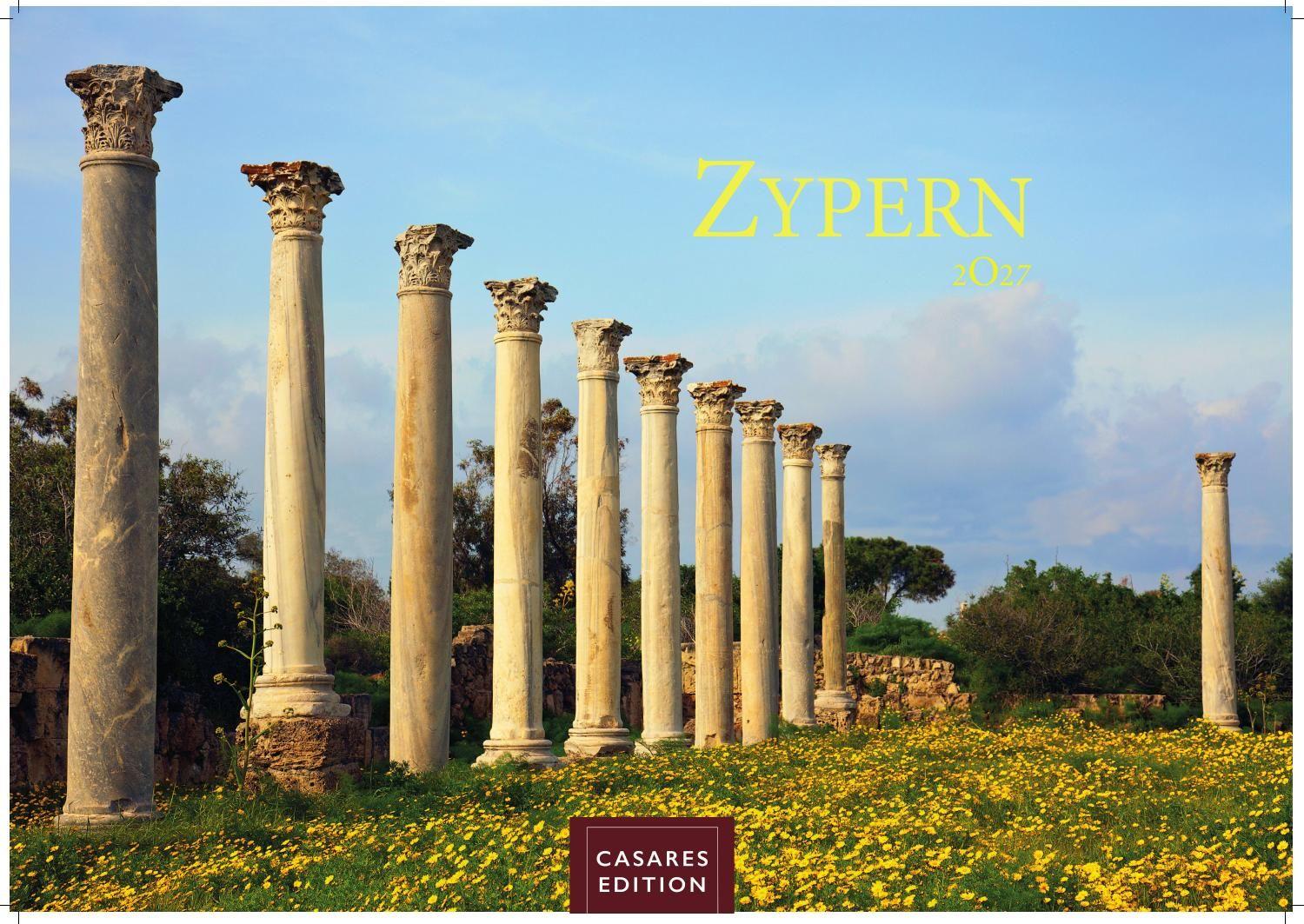 Vorderes Coverbild Zypern Kalender 2027 - Wandkalender | Fotokalender Mittelmeer 24x35cm - Wunderschöne Fotografien von Zypern, Monat für Monat.