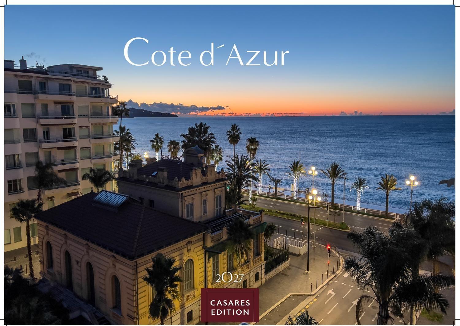 Vorderes Coverbild Cote dÁzur Kalender 2027 - Wandkalender | Fotokalender Frankreich 24x35cm - Atemberaubende Bilder der Côte d'Azur, Nizza, Cannes,unberührte Natur der französische Riviera