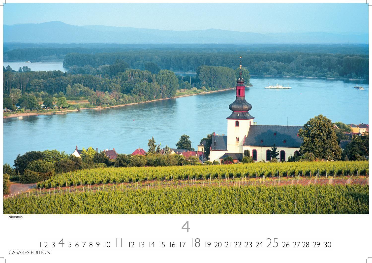 Beispielinhalt (Bild) Der Rhein Kalender 2027 - Wandkalender | Fotokalender Deutschland 50x35cm | mit 12 eindrucksvollen Aufnahmen von Flusslandschaften, Burgen und Weinregionen