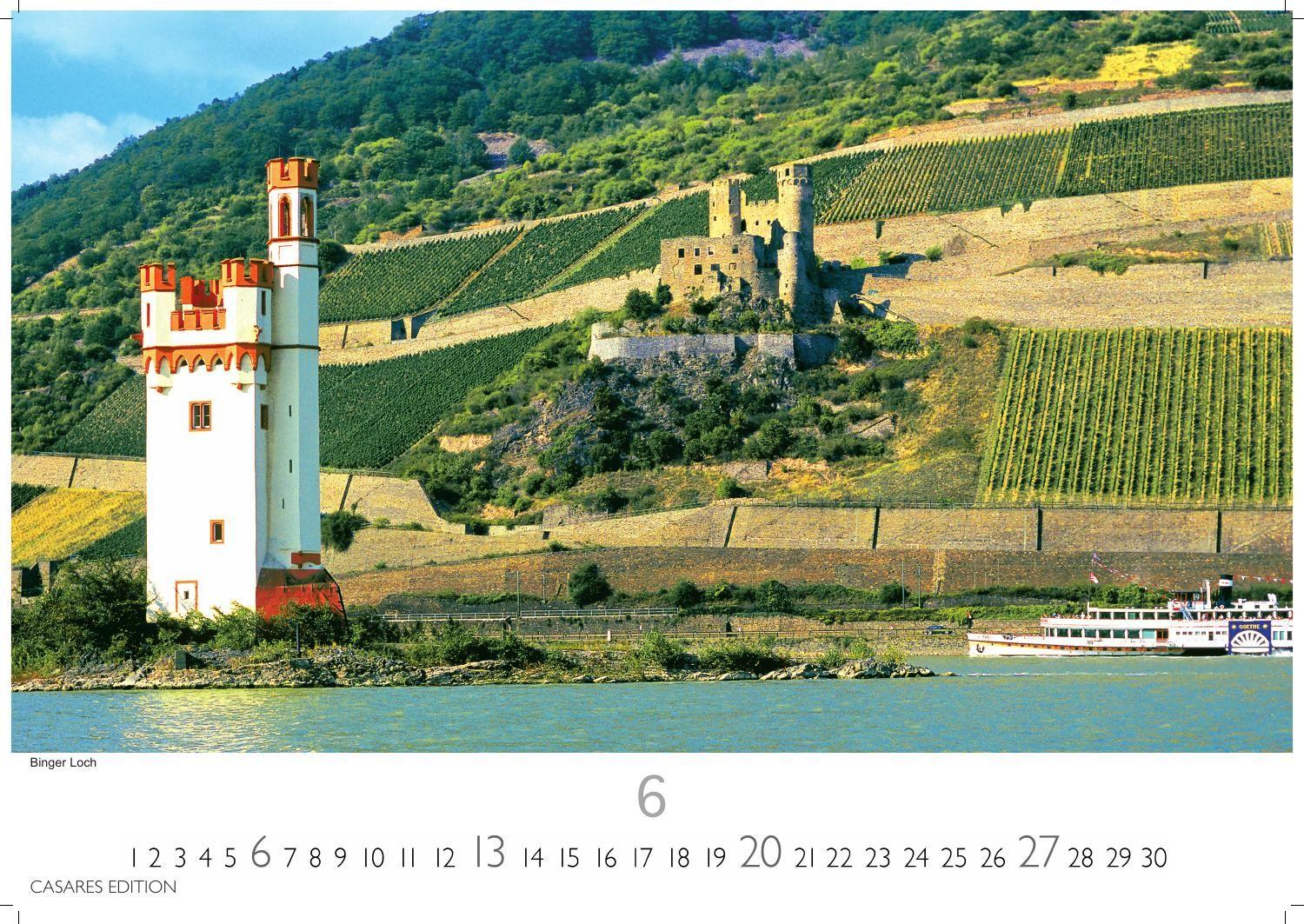 Beispielinhalt (Bild) Der Rhein Kalender 2027 - Wandkalender | Fotokalender Deutschland 50x35cm | mit 12 eindrucksvollen Aufnahmen von Flusslandschaften, Burgen und Weinregionen