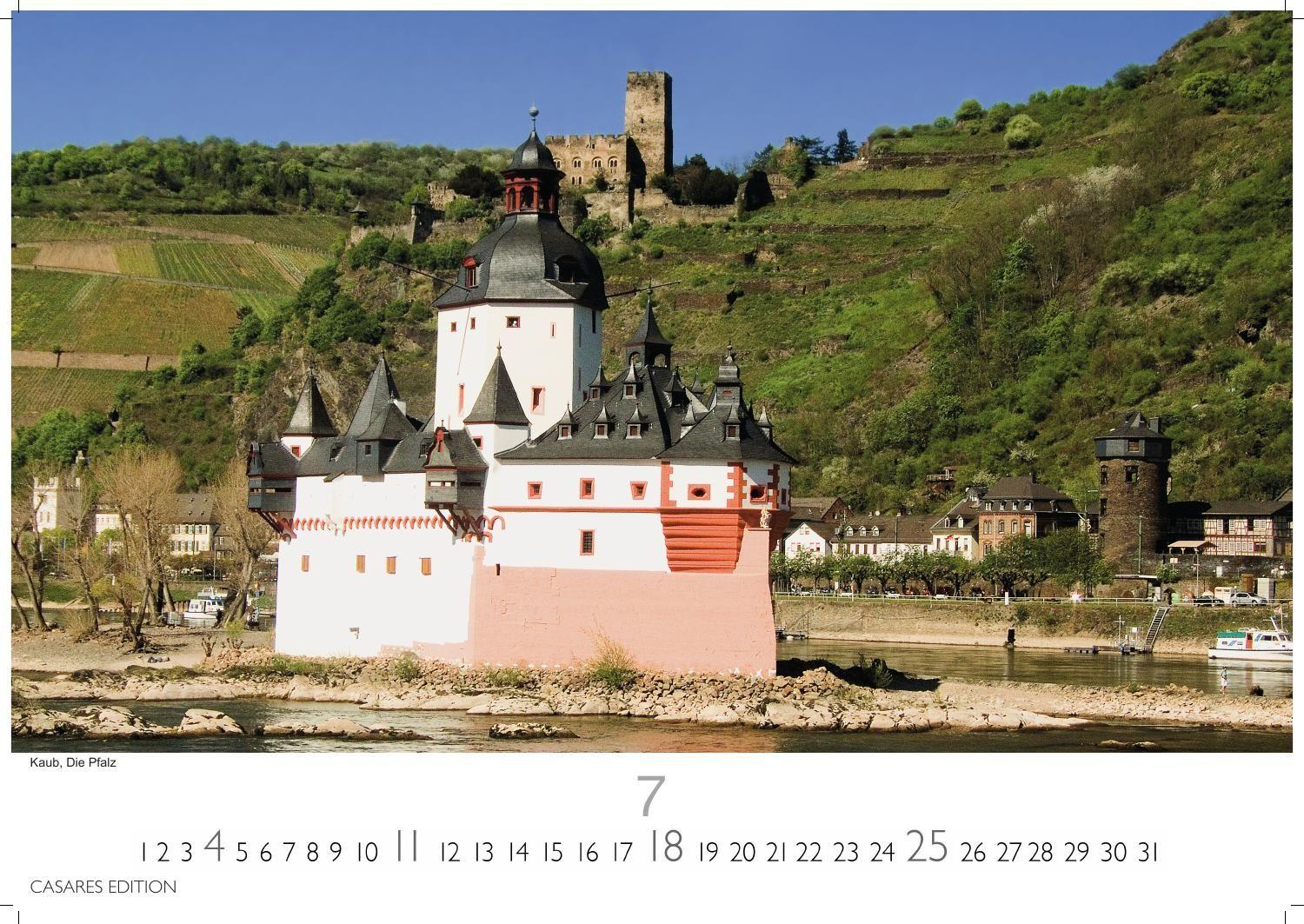 Beispielinhalt (Bild) Der Rhein Kalender 2027 - Wandkalender | Fotokalender Deutschland 50x35cm | mit 12 eindrucksvollen Aufnahmen von Flusslandschaften, Burgen und Weinregionen