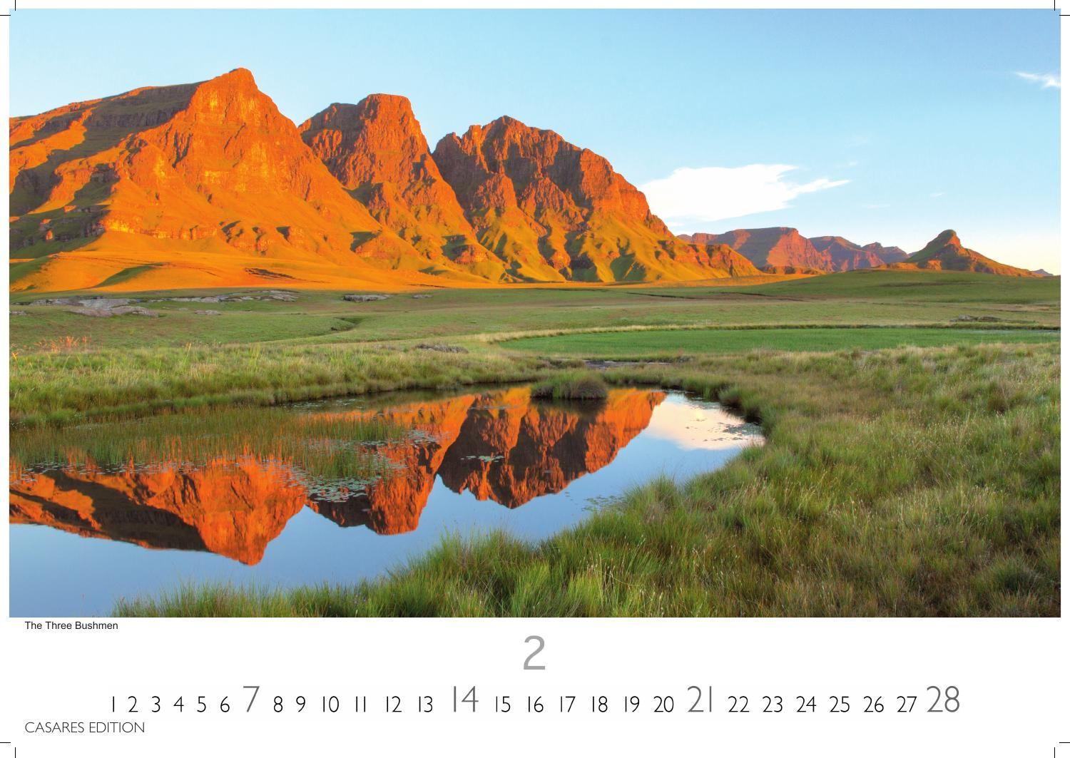 Beispielinhalt (Bild) Südafrika Kalender 2027 - Wandkalender | Fotokalender Afrika 35x50cm - . mit atemberaubenden Natur- und Tierkalenderaufnahmen