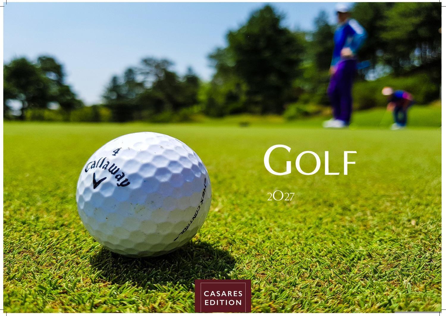 Vorderes Coverbild Golf Kalender 2027 - Wandkalender | Fotokalender |Golfkalender Kalender für Golfliebhaber, Sportkalender 24x35cm