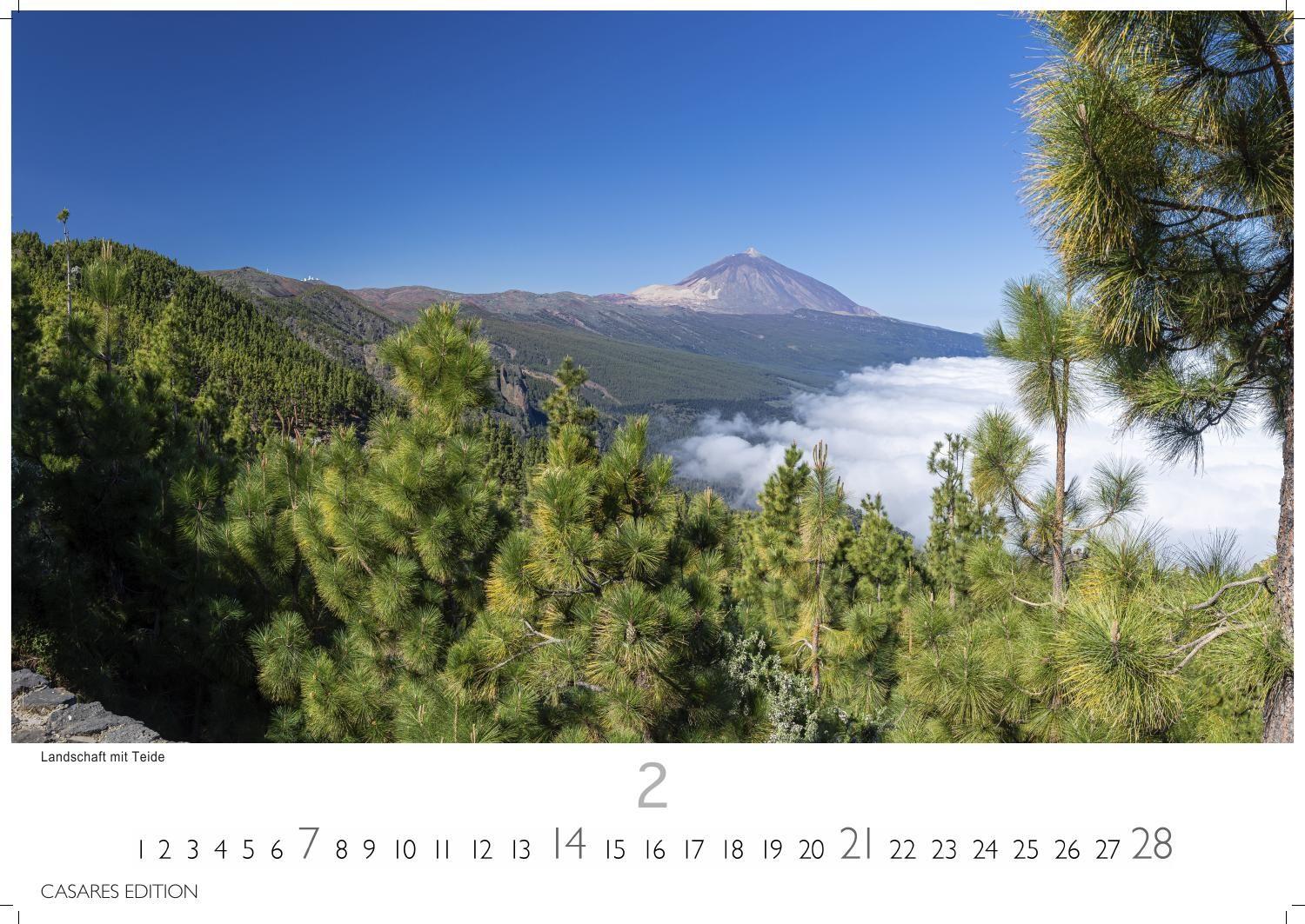 Beispielinhalt (Bild) Teneriffa Kalender 2027 - Wandkalender | Fotokalender Spanien 24x35 cm - . mit atemberaubenden Fotos von Teneriffa, Natur, Stränden & Sehenswürdigkeiten | Perfekt für Fans der Kanarischen Insel.