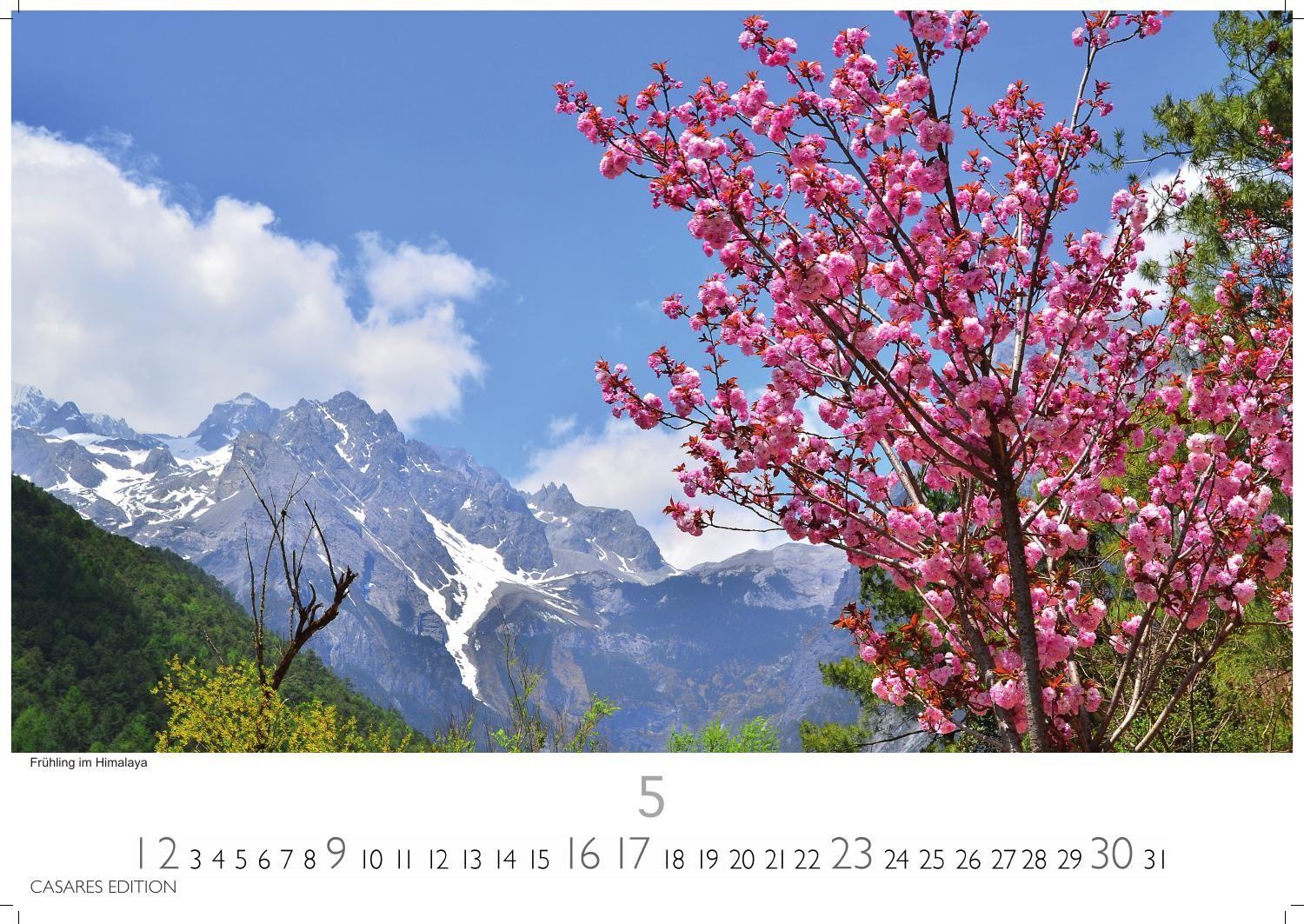 Beispielinhalt (Bild) Nepal Kalender 2027 - Wandkalender | Fotokalender Asien 24x35cm - Atemberaubende Fotos der Himalaya-Gipfel, Tempel und heiligen Stätten Nepals