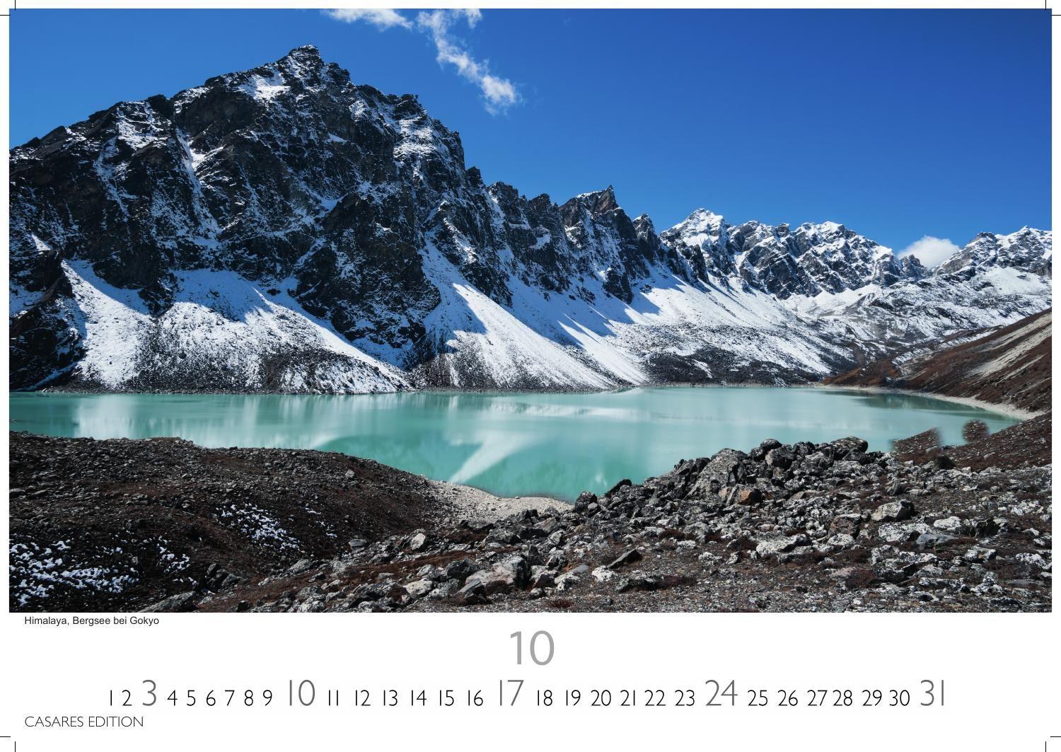 Beispielinhalt (Bild) Nepal Kalender 2027 - Wandkalender | Fotokalender Asien 24x35cm - Atemberaubende Fotos der Himalaya-Gipfel, Tempel und heiligen Stätten Nepals