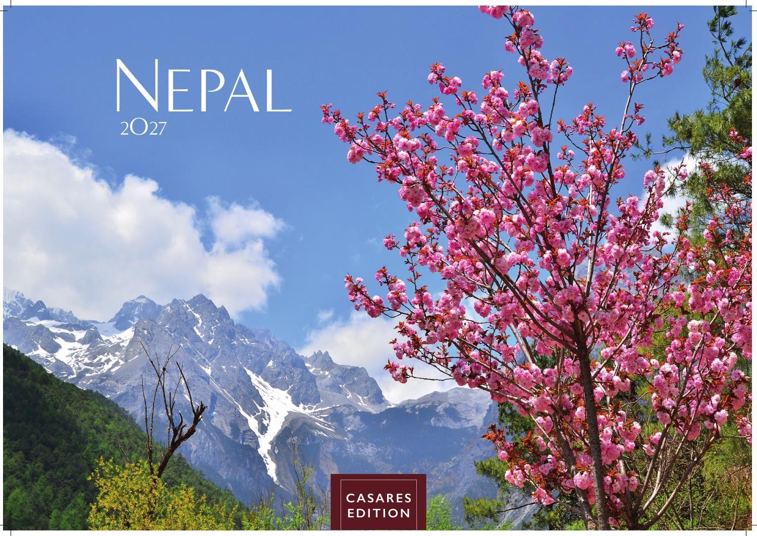 Vorderes Coverbild Nepal Kalender 2027 - Wandkalender | Fotokalender Asien 24x35cm - Atemberaubende Fotos der Himalaya-Gipfel, Tempel und heiligen Stätten Nepals